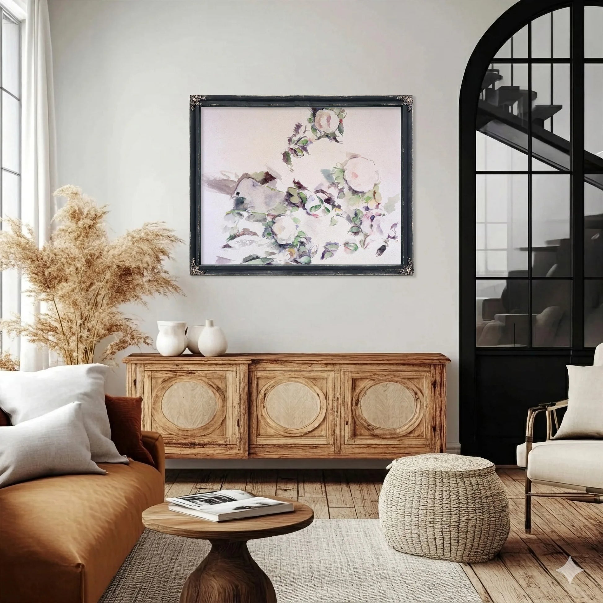 Roses By Paul Cezanne Fine Art Print