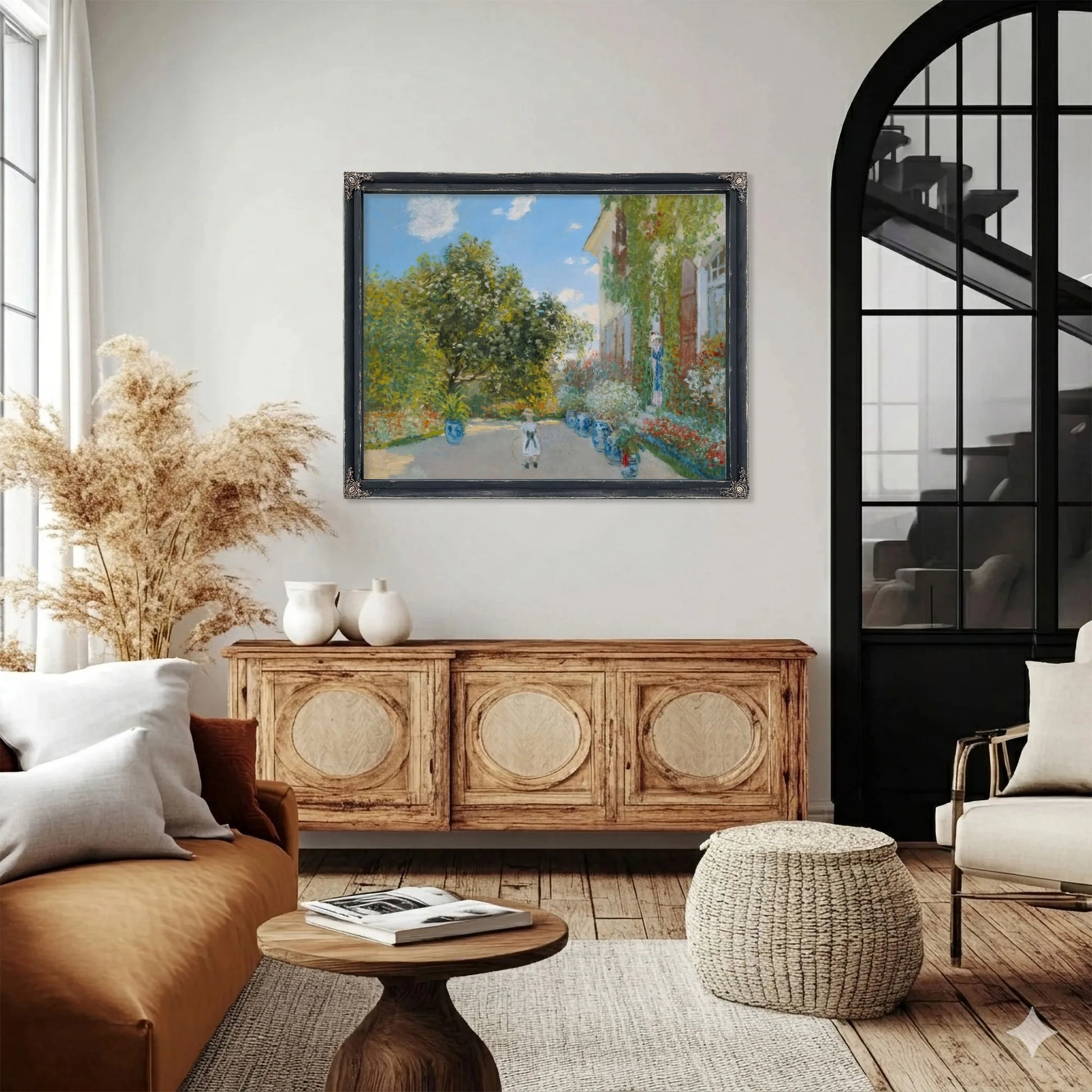The Artist's House At Argenteuil By Claude Monet Fine Art Print
