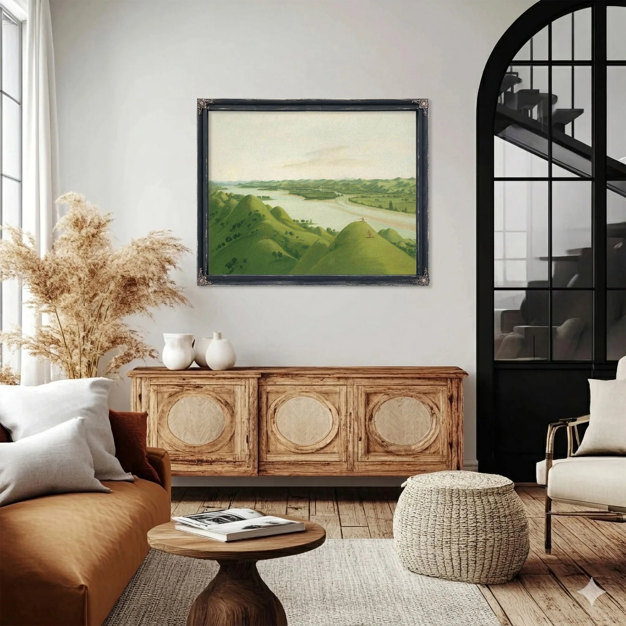Beautiful Prairie Bluffs Above The Poncas, 1050 Miles Above St. Louis By George Catlin Fine Art Print