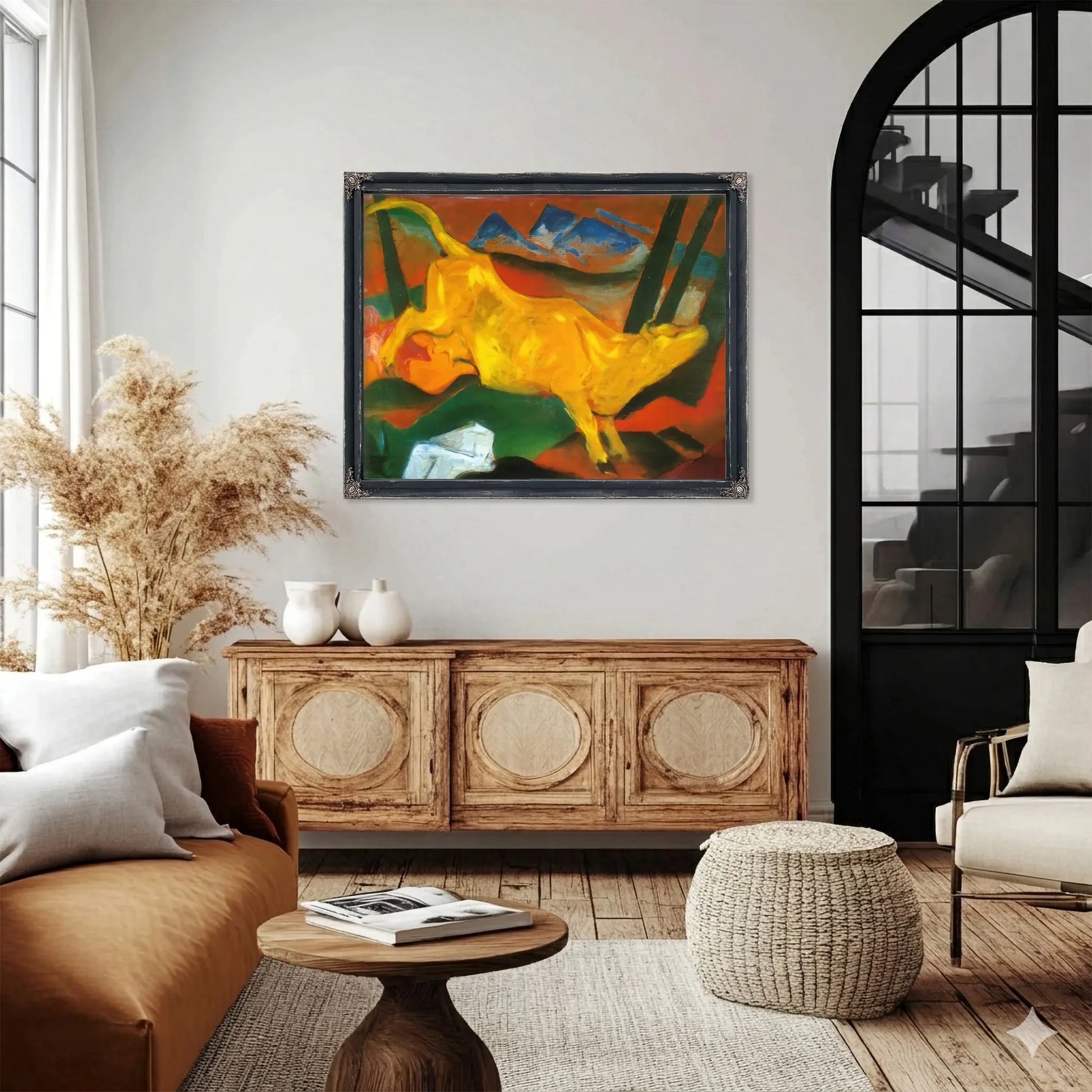 Yellow Cow By Franz Marc Fine Art Print