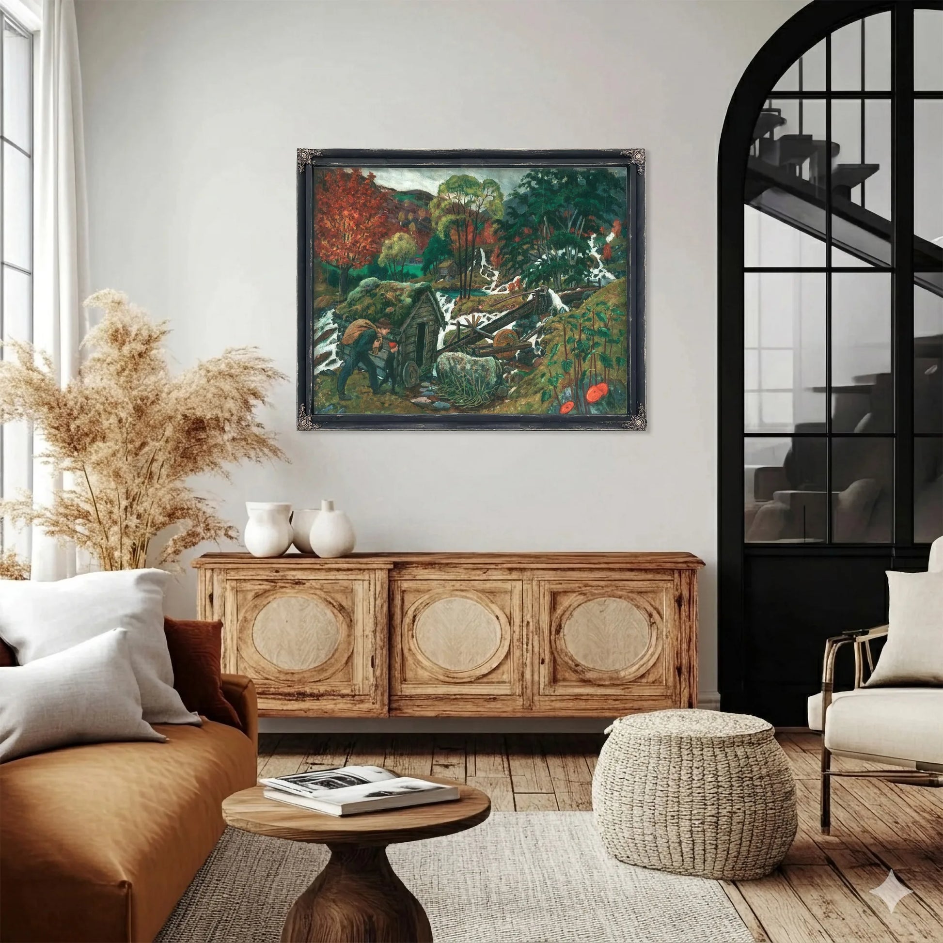 Going To The Mill By Nicolai Astrup Fine Art Print