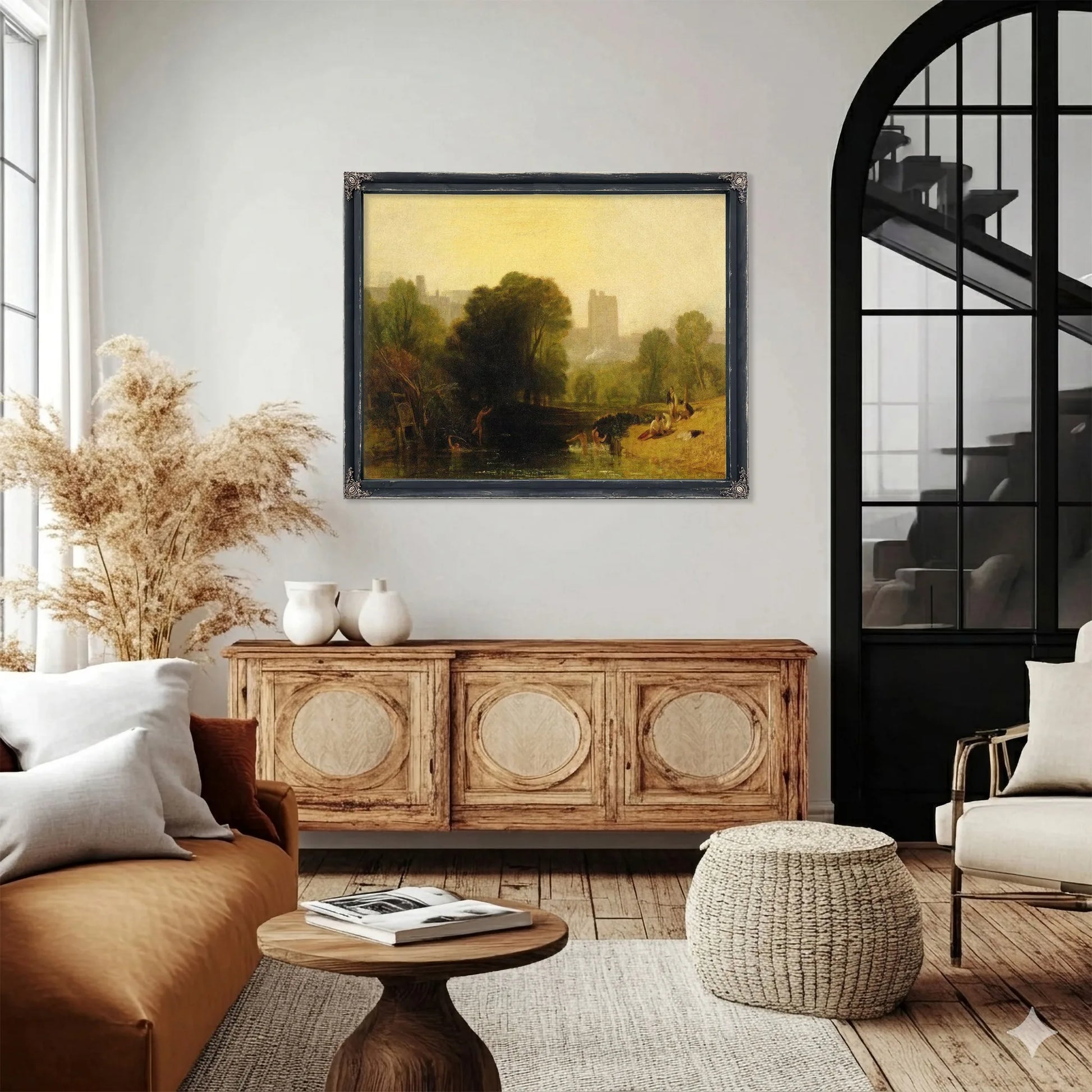 Near The Thames Lock Windsor By Joseph Mallord William Turner Fine Art Print