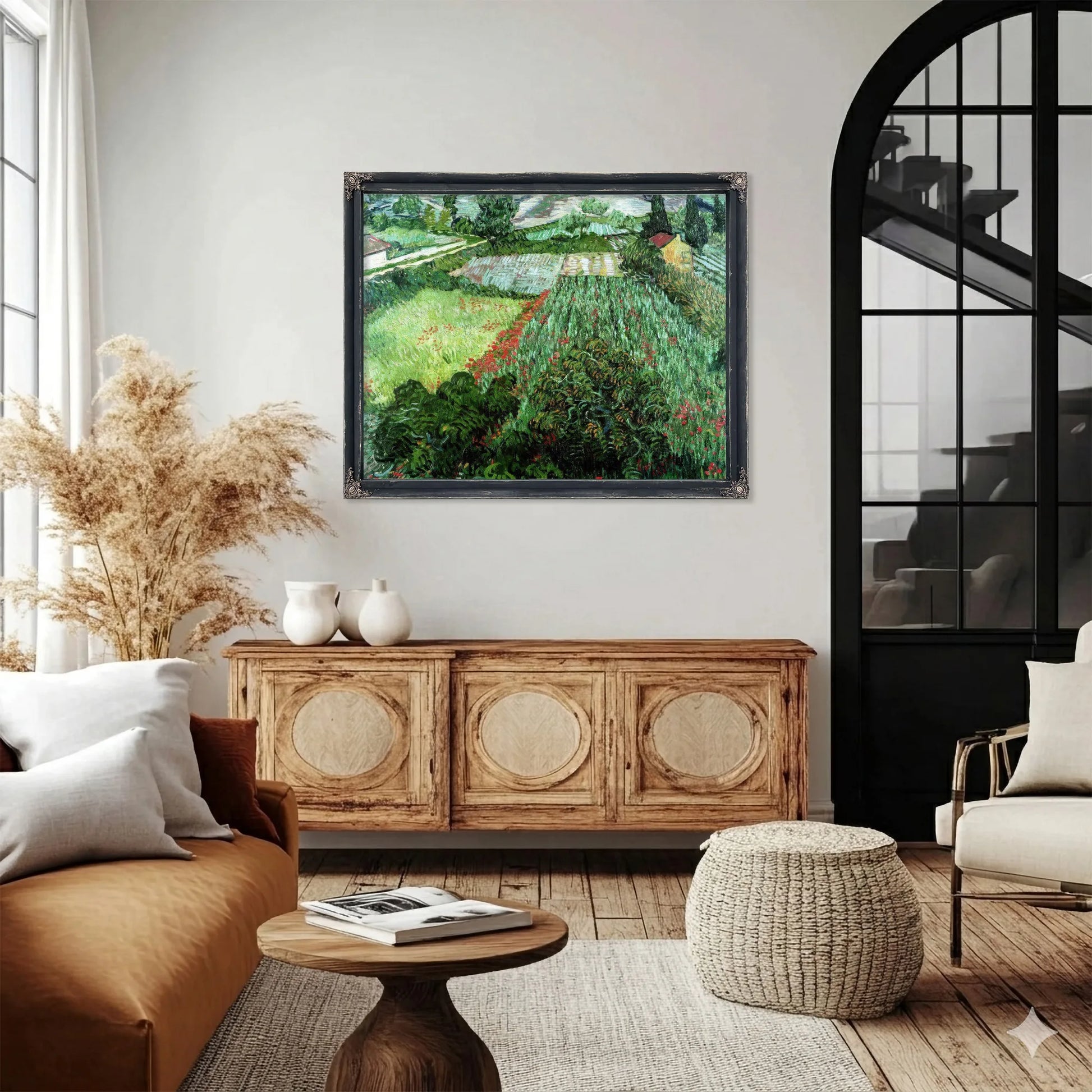 Field With Poppies By Vincent Van Gogh Fine Art Print