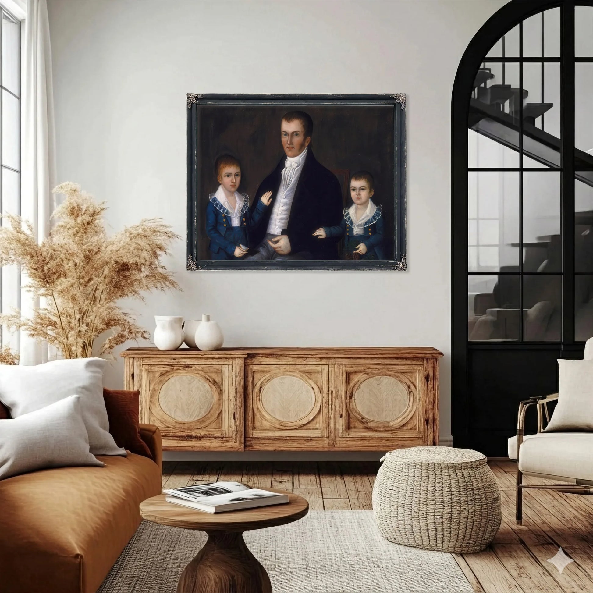 John Jacob Anderson And Sons John And Edward 1815 By Joshua Johnson Fine Art Print