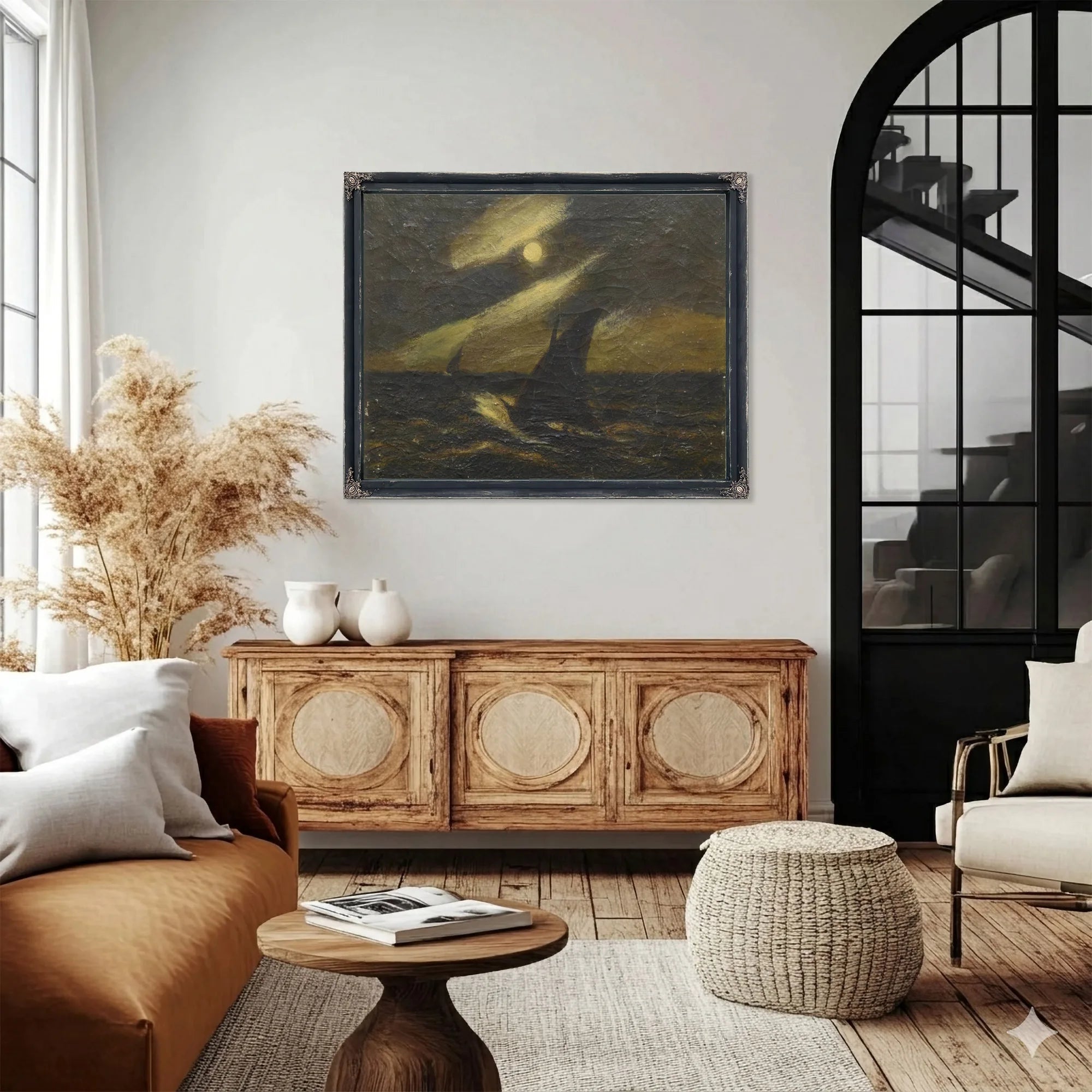 Sailboats In The Moonlight By Albert Pinkham Ryder Fine Art Print