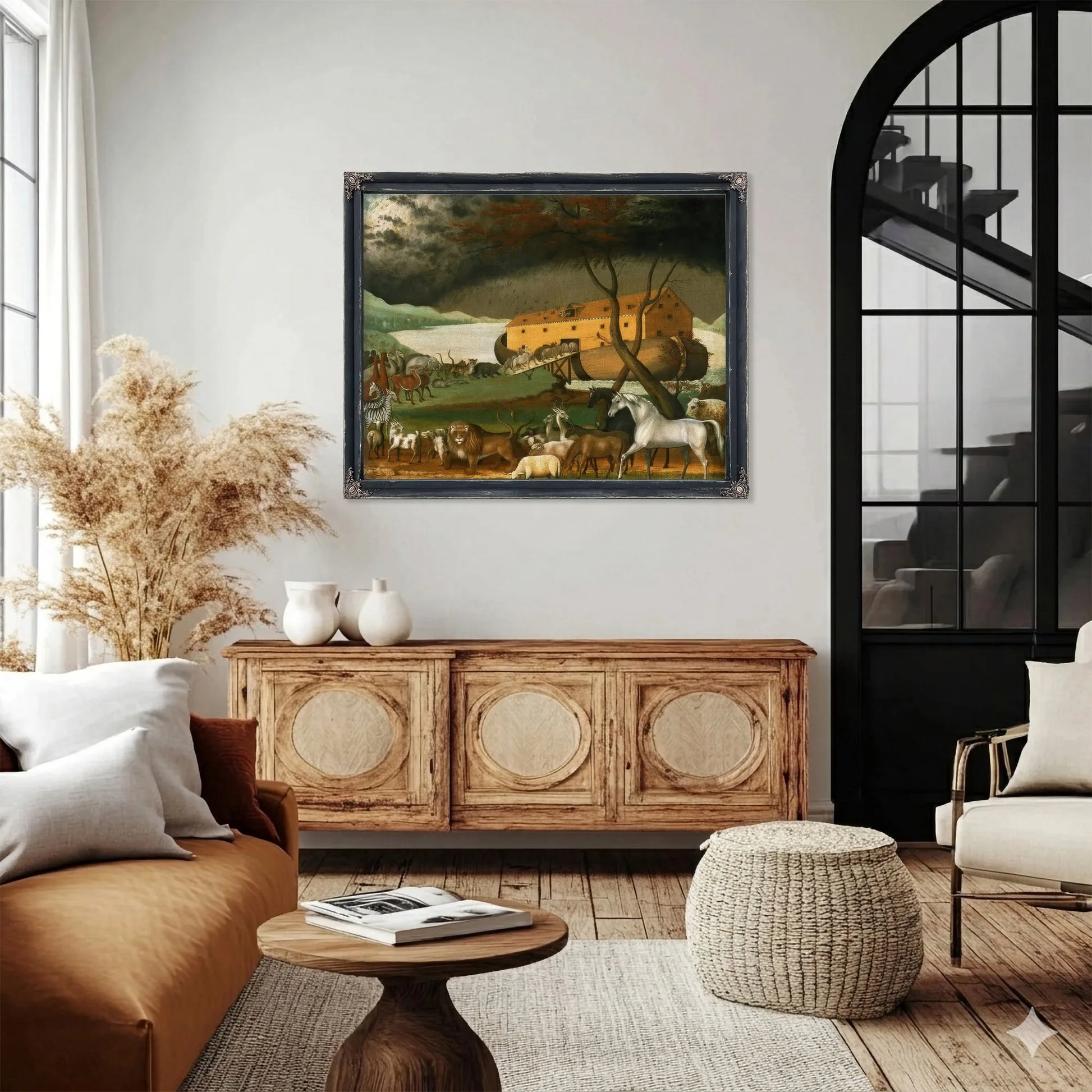 Noah 1039 S Ark 1846 By Edward Hicks Fine Art Print