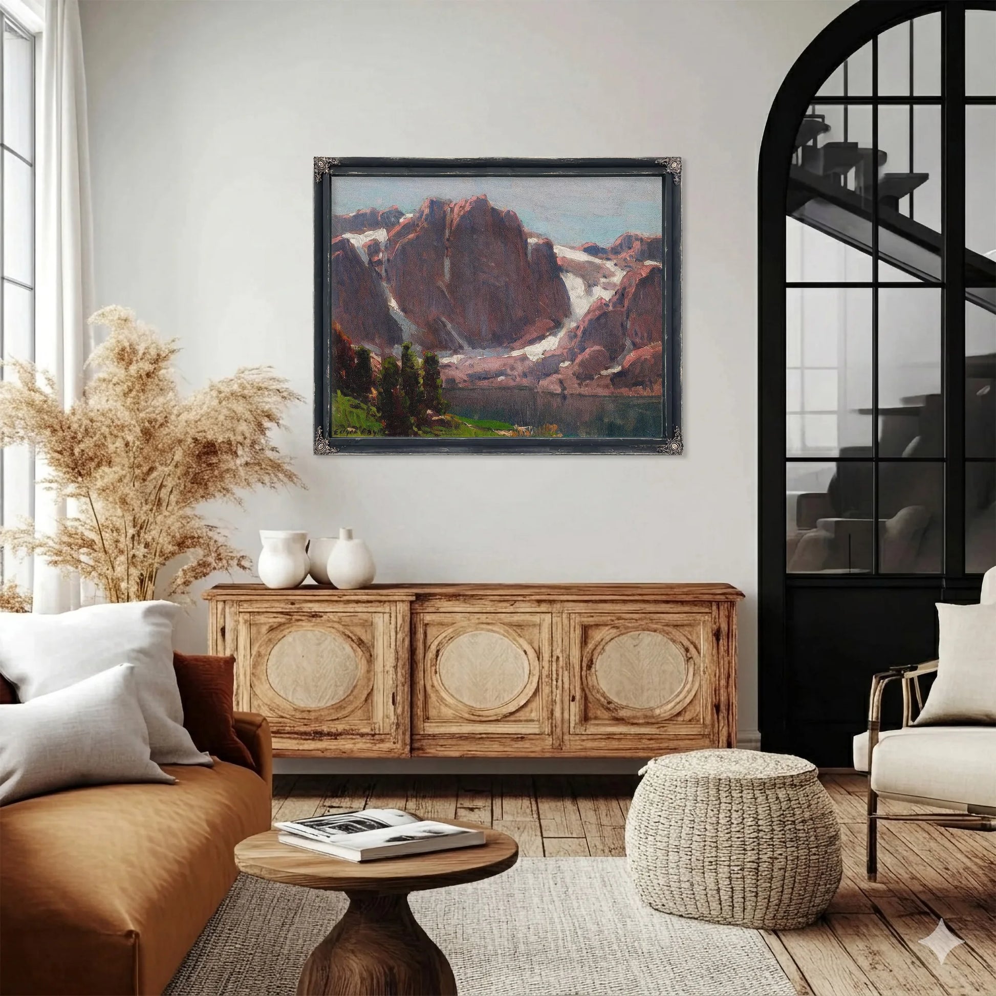 Sierra Lake (Believed To Be Temple Crag) By Edgar Payne Fine Art Print