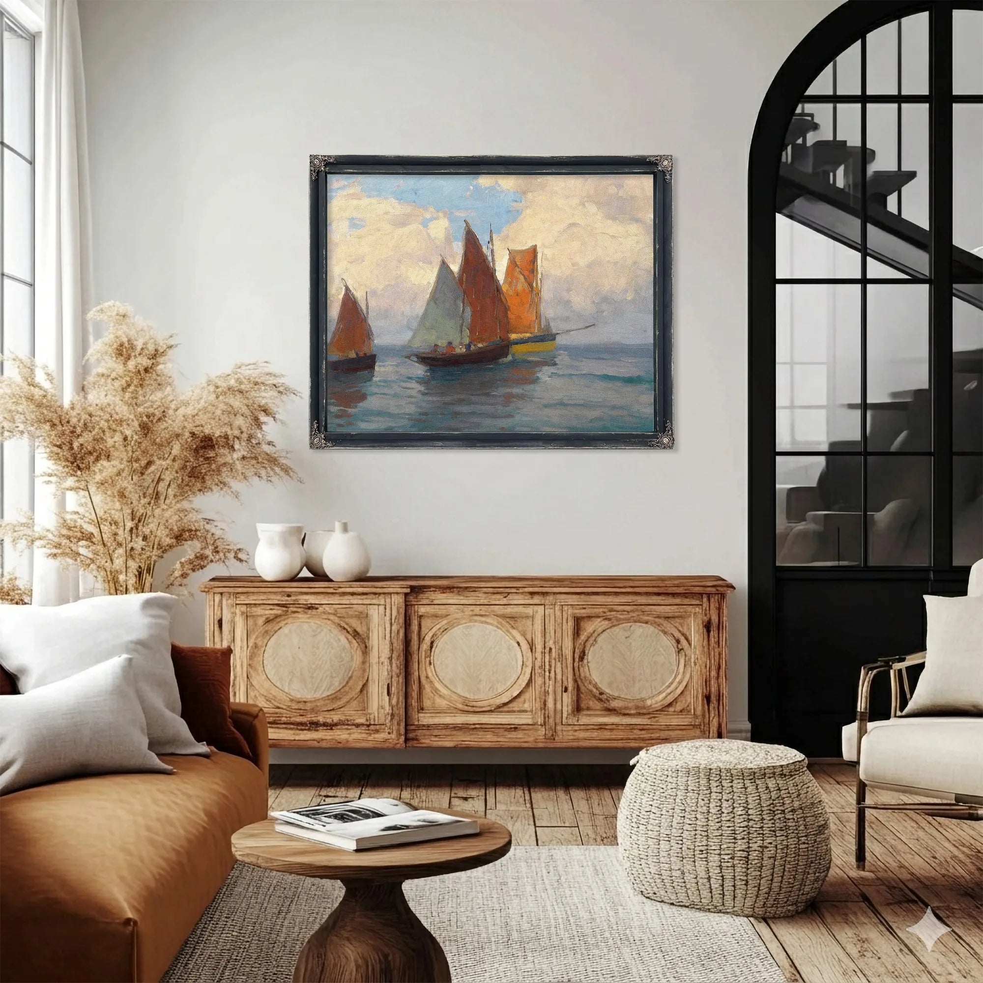 Fishing Boats By Edgar Payne Fine Art Print