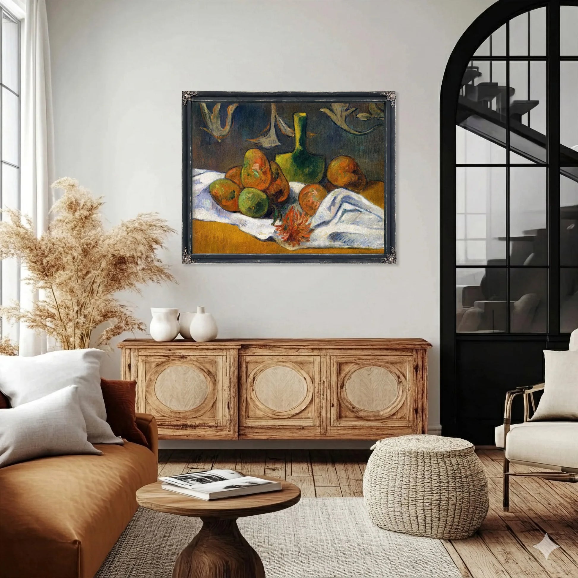 Still Life With Teapot And Fruit 1896 By Paul Gauguin Fine Art Print
