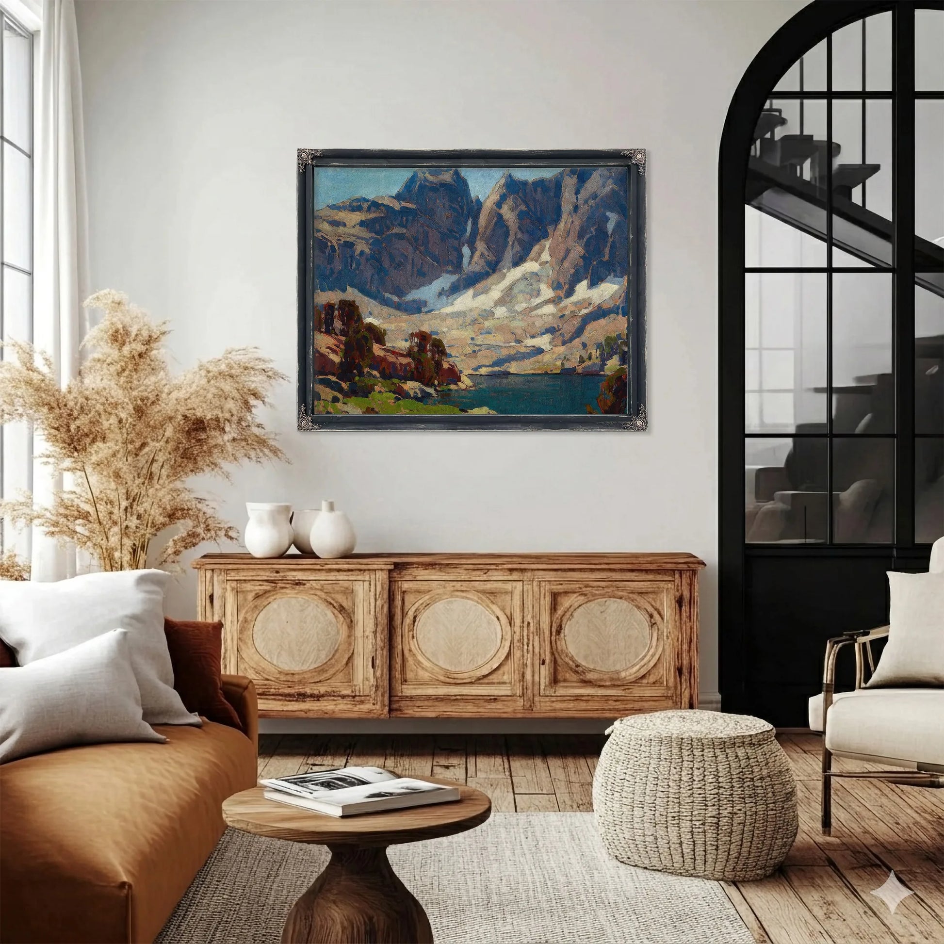 Sierra Lake Beneath Glaciers By Edgar Payne Fine Art Print