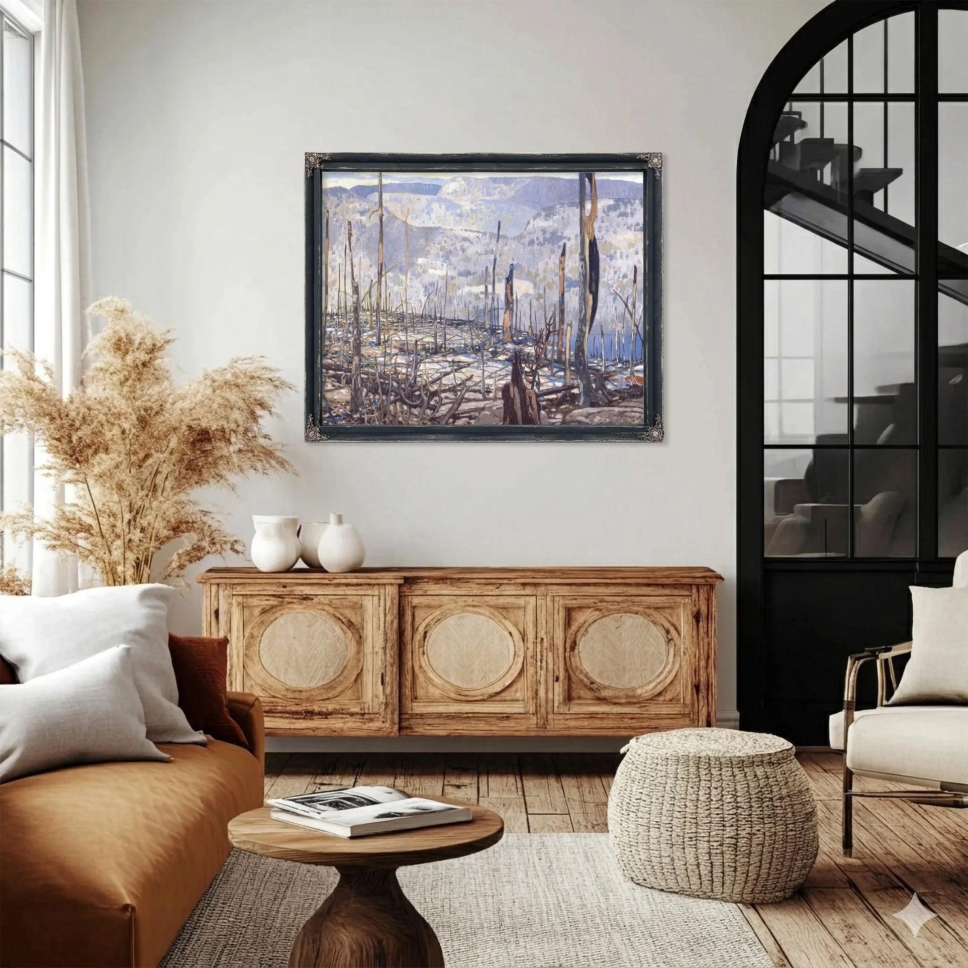 Fire Swept Algoma By Frank Johnston Fine Art Print