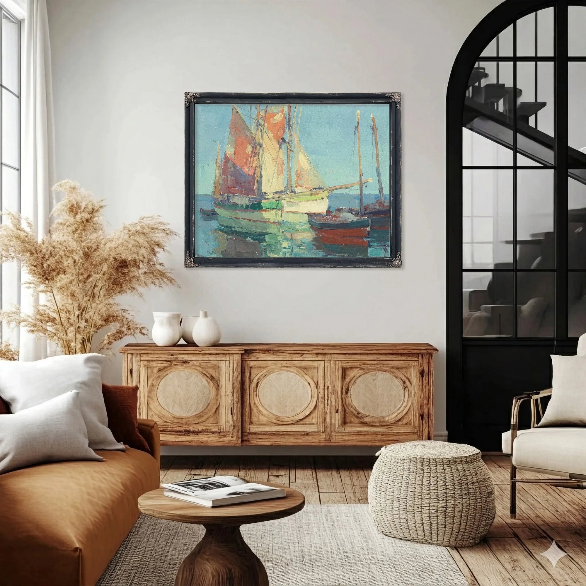 Anchorage, Brittany Tuna Boats By Edgar Payne Fine Art Print