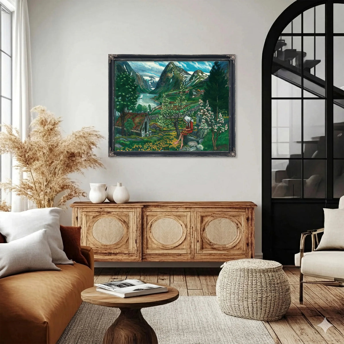 Kari Motif From Sunde By Nicolai Astrup Fine Art Print
