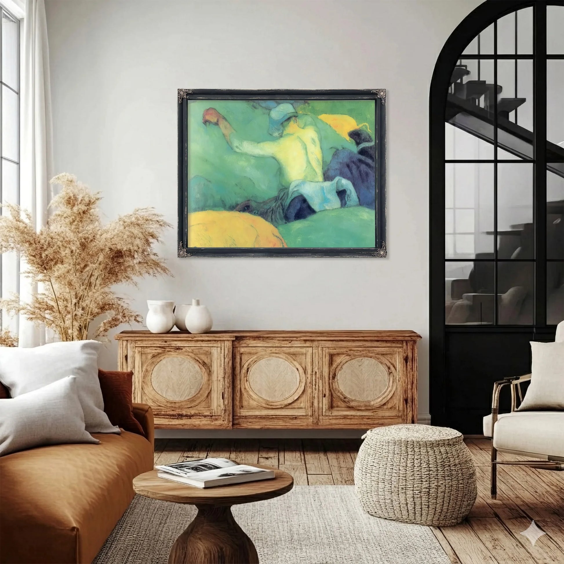 In The Hay (A Hot Summer Day) By Paul Gauguin Fine Art Print