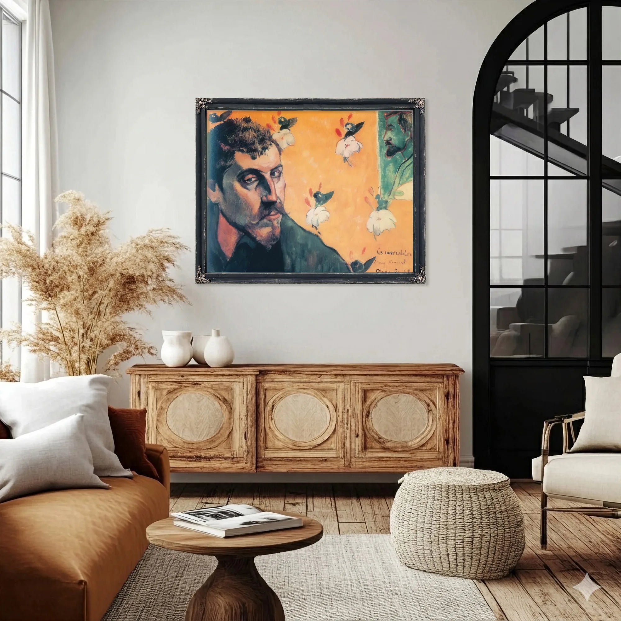 Self Portrait Les Miserables By Paul Gauguin Fine Art Print