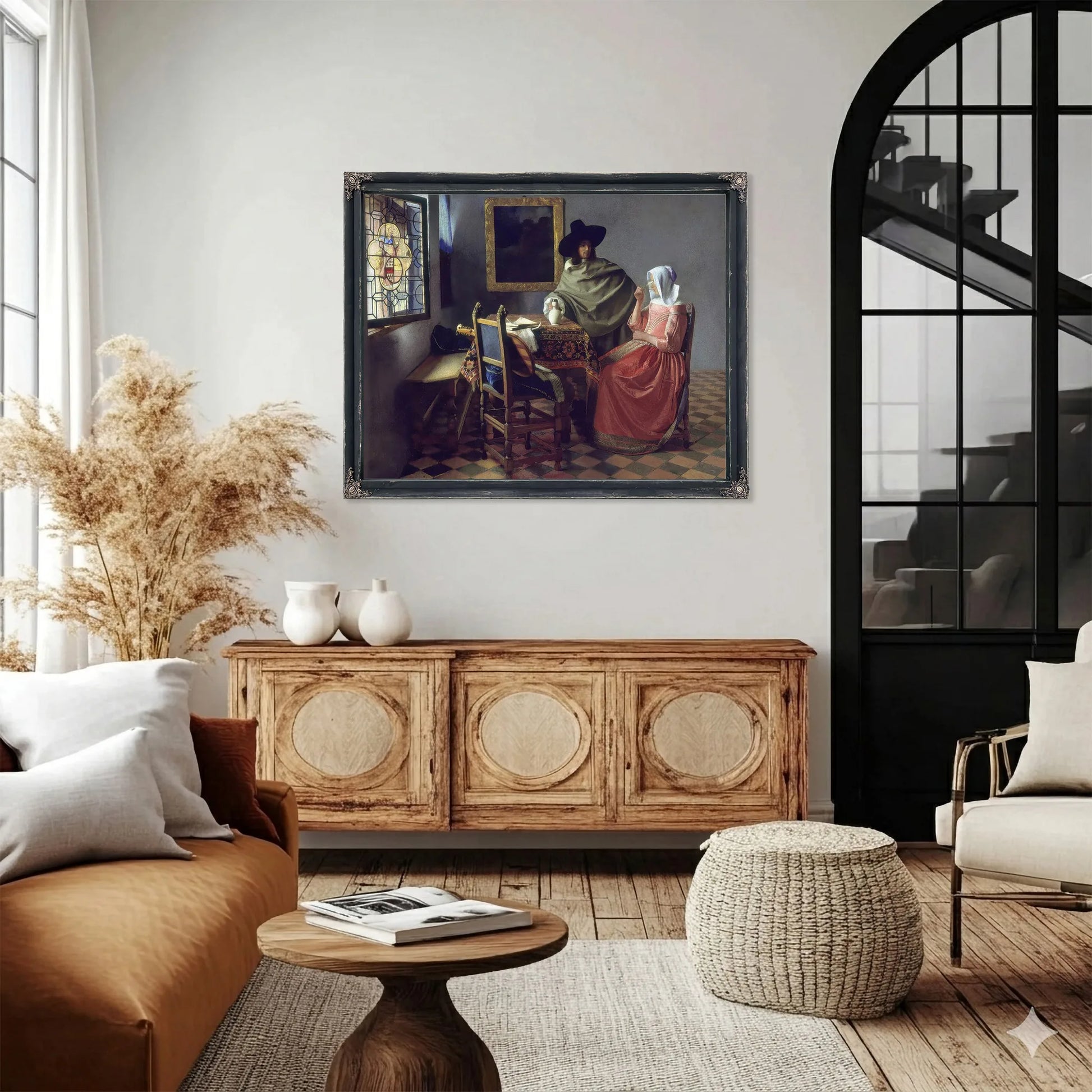 The Glass Of Wine By Johannes Vermeer Fine Art Print
