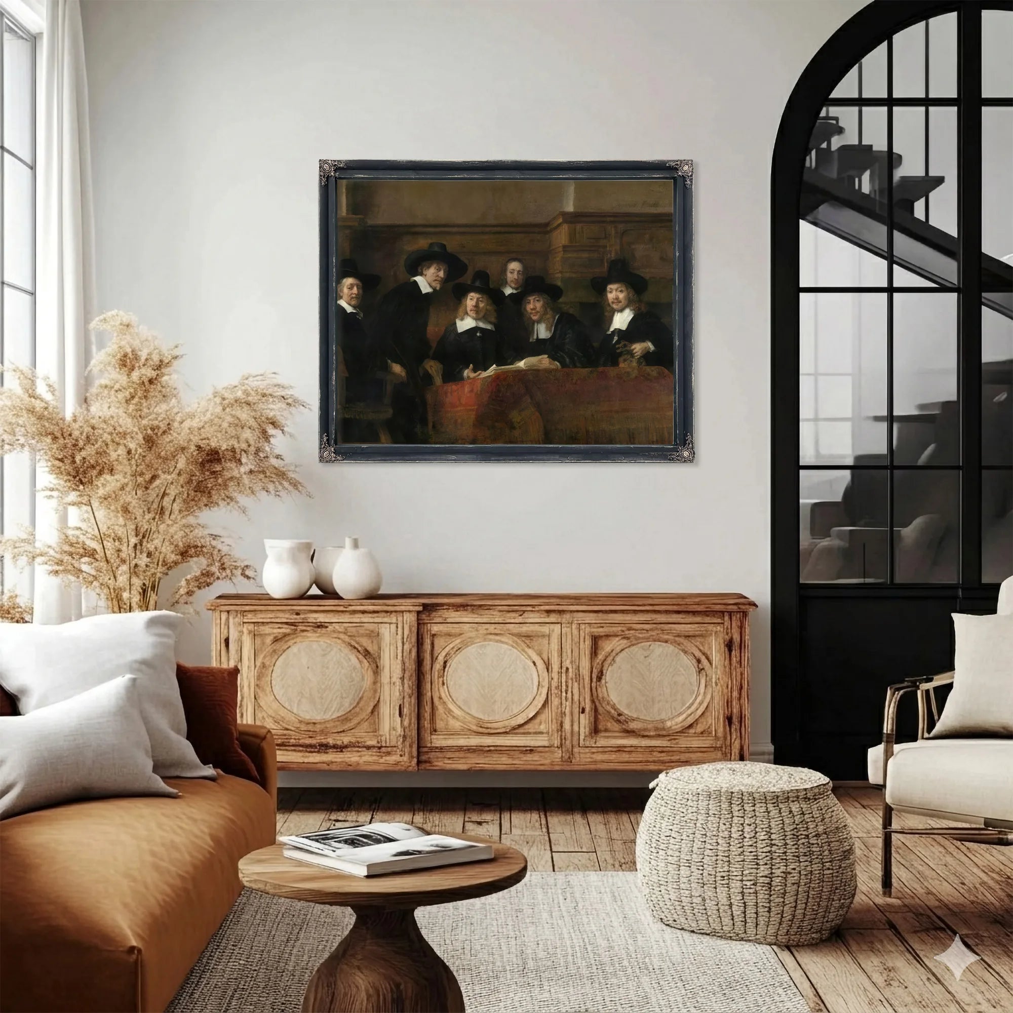 The Syndics The Sampling Officials (Wardens) Of The Amsterdam Drapers By Rembrandt Fine Art Print