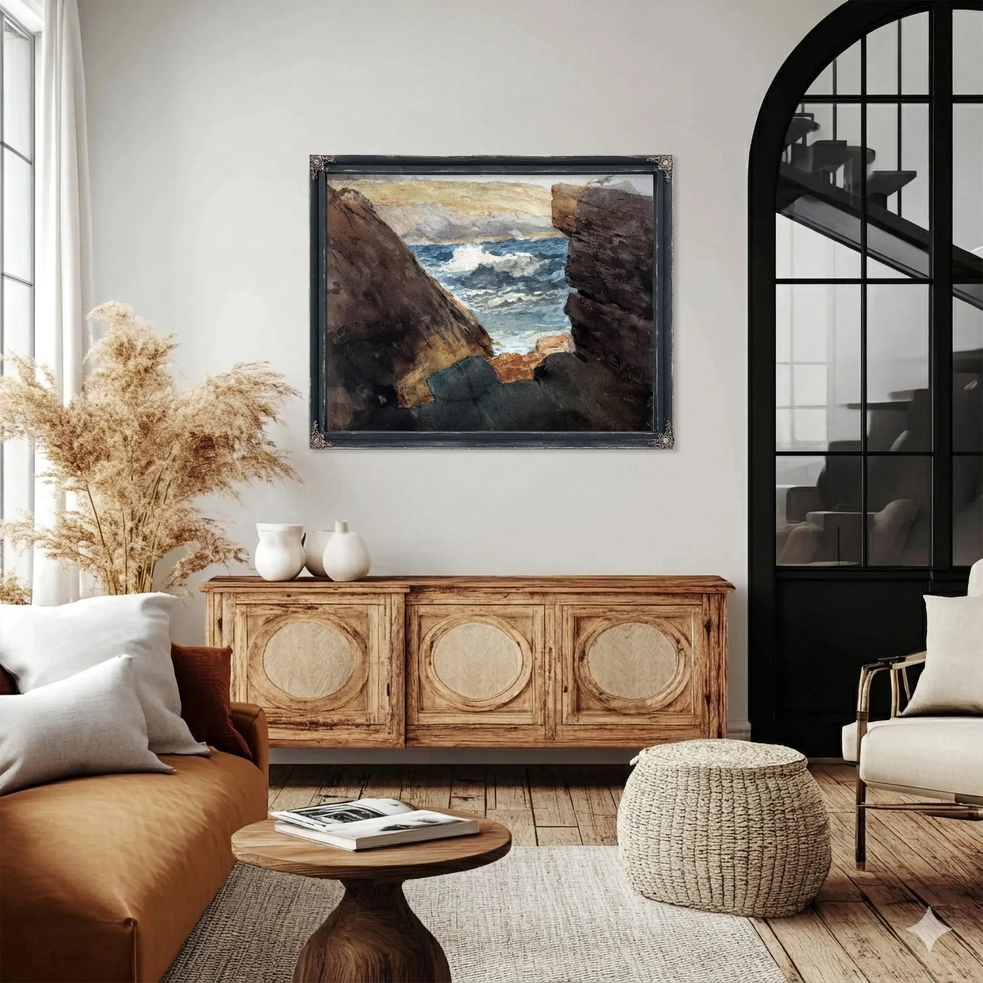 Through The Rocks By Winslow Homer Fine Art Print