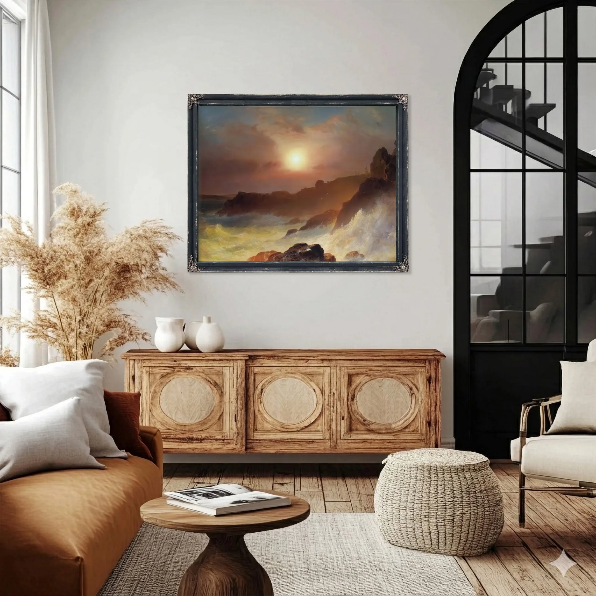 Coastal Scene Mount Desert By Frederic Edwin Church Fine Art Print