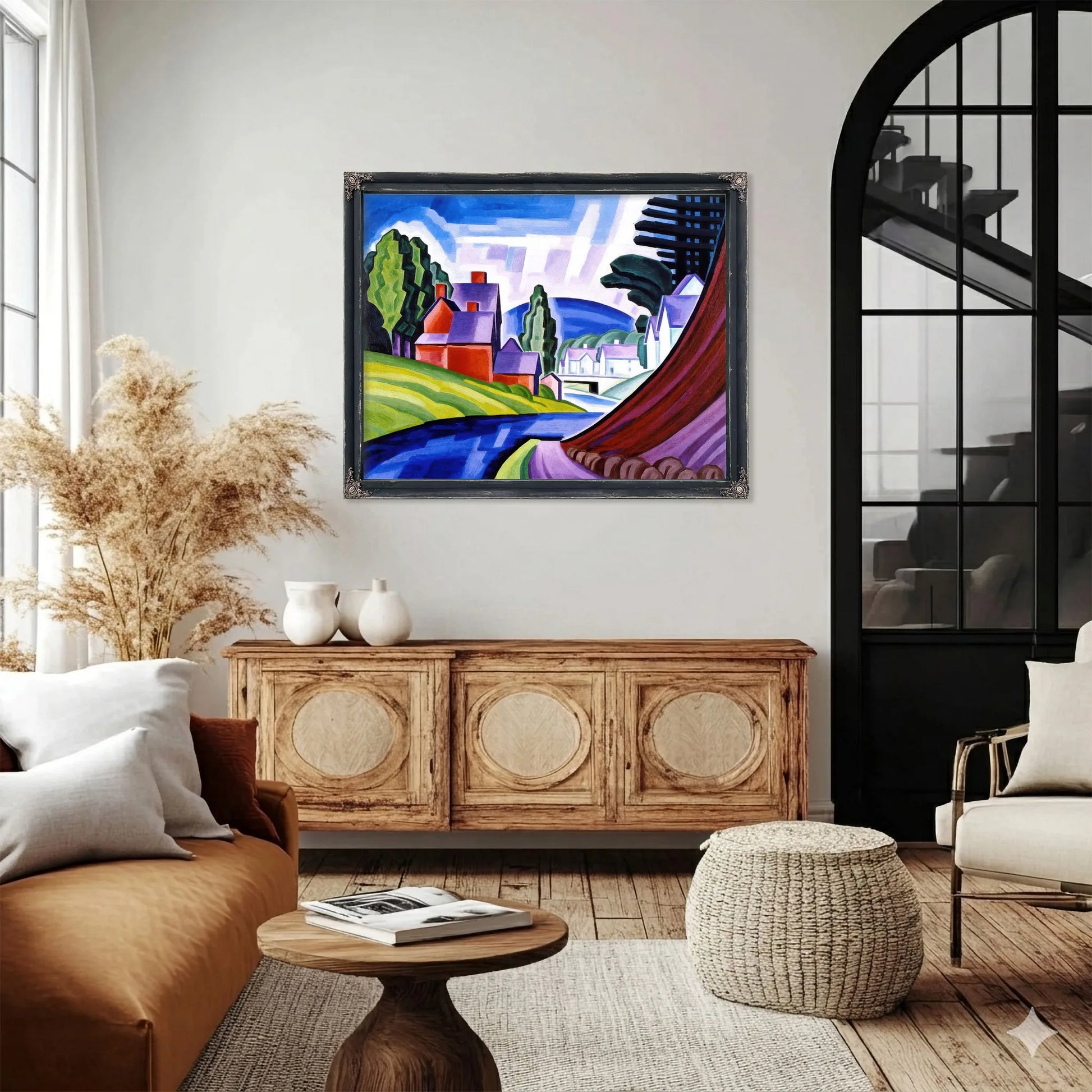 Space Motive A New Jersey Valley (Wharton) By Oscar Bluemner Fine Art Print