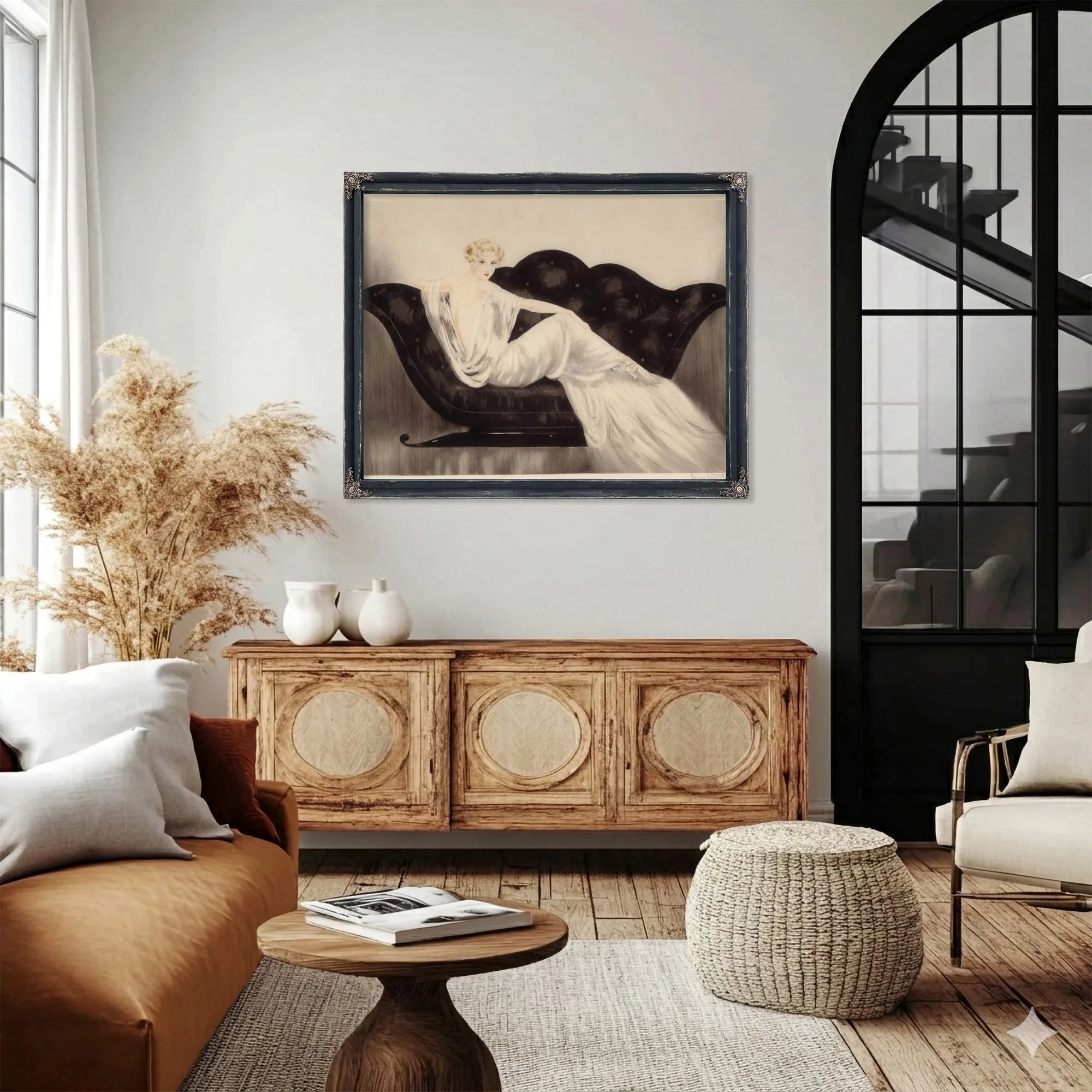 The Sofa 1937 By Louis Icart Fine Art Print