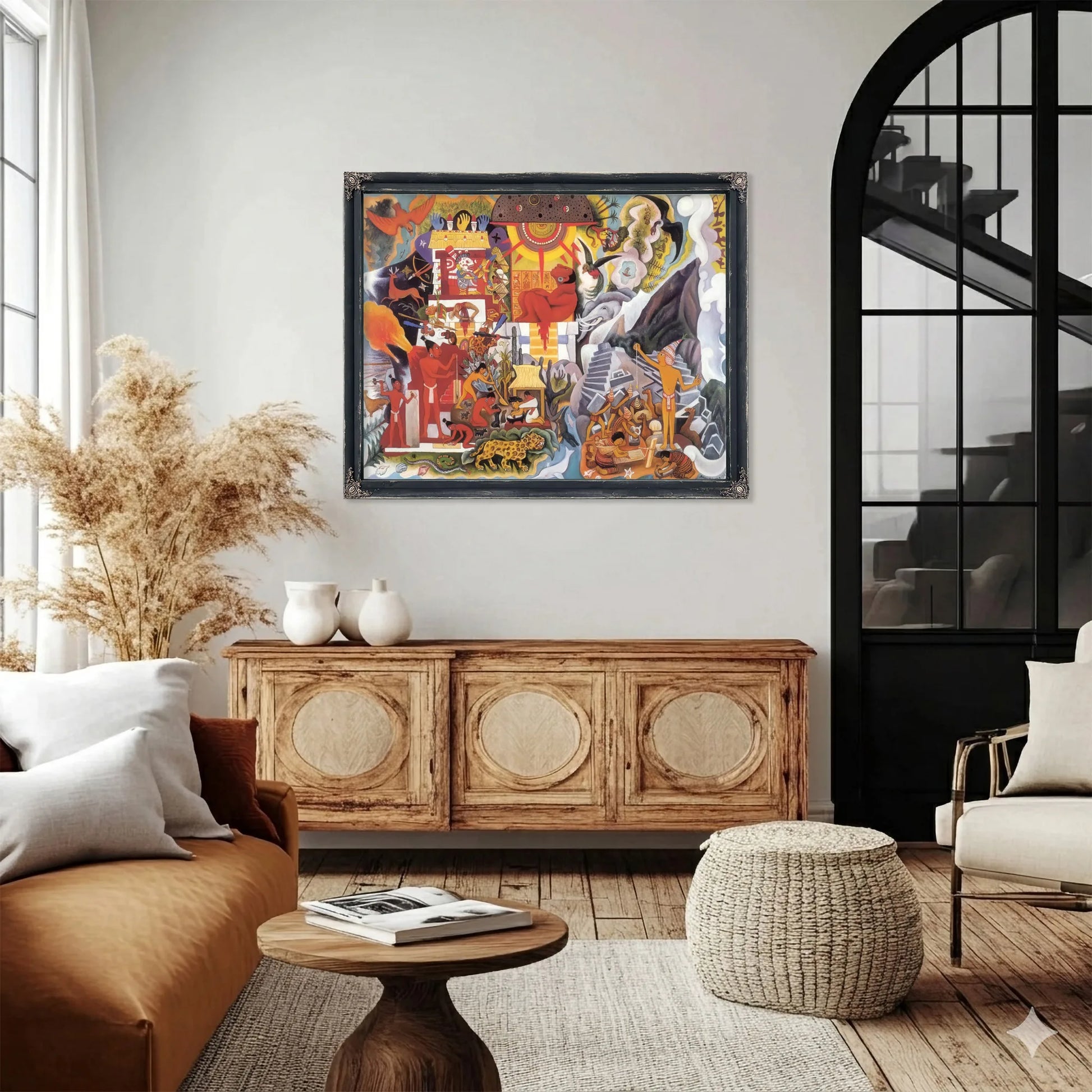 Pre Hispanic America By Diego Rivera Fine Art Print