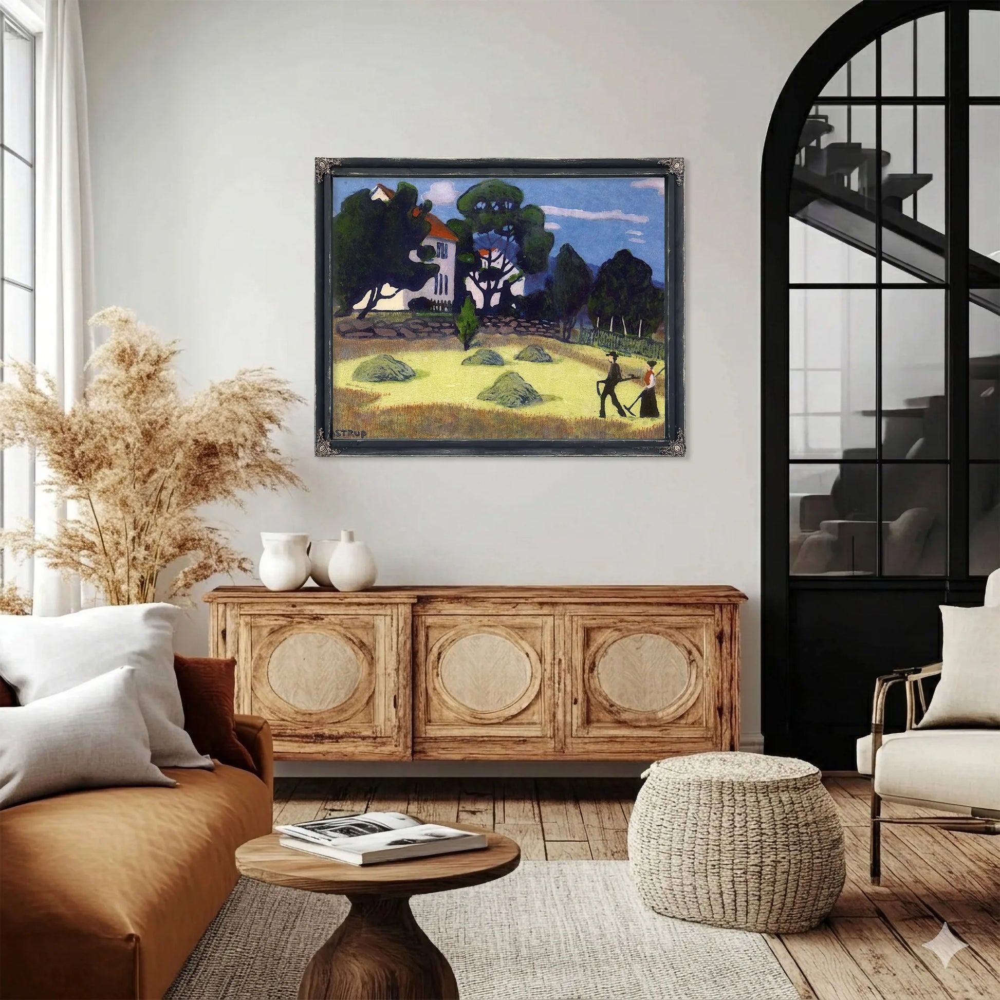 Home From Work 1 By Nicolai Astrup Fine Art Print
