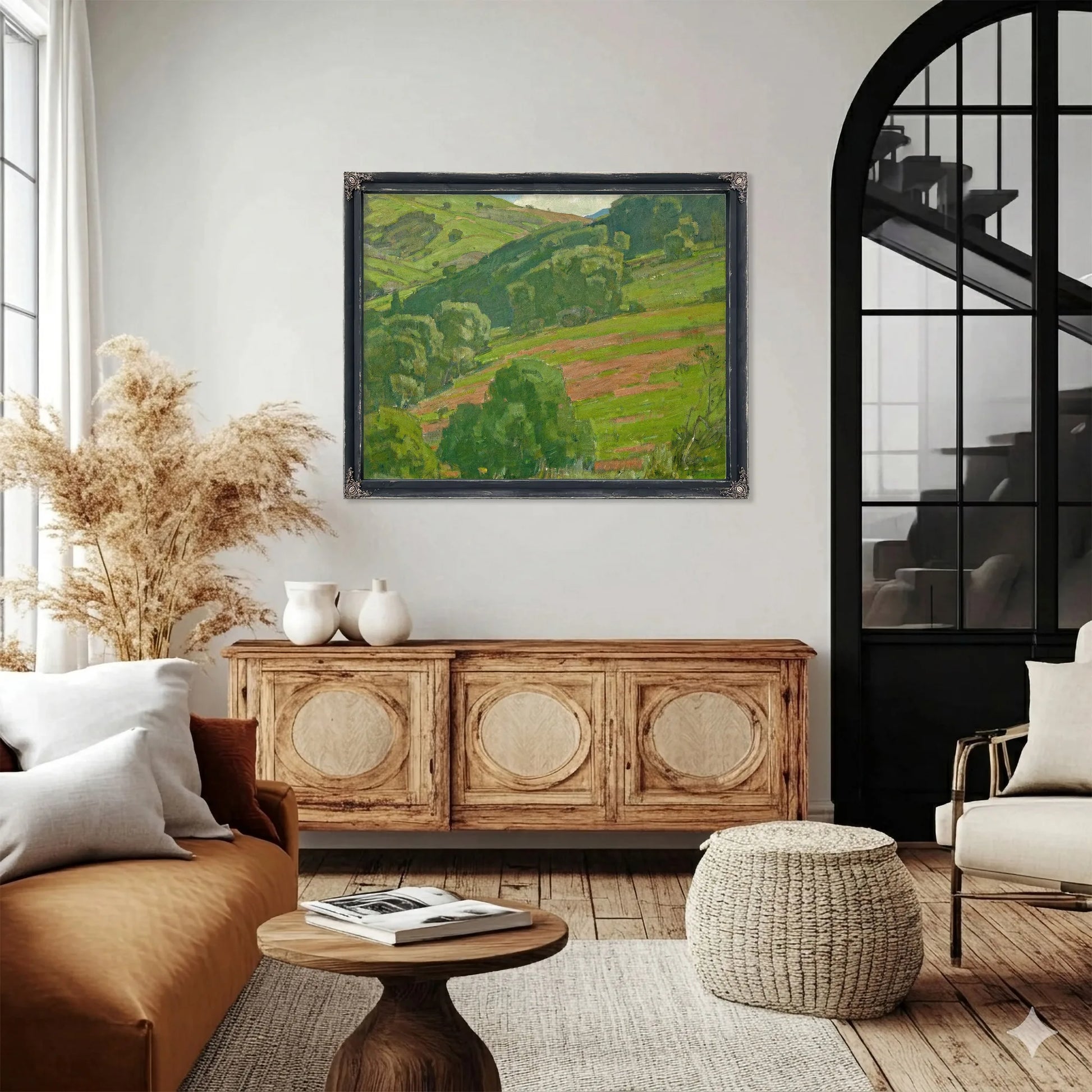 Trees Along The Foothills By William Wendt Fine Art Print