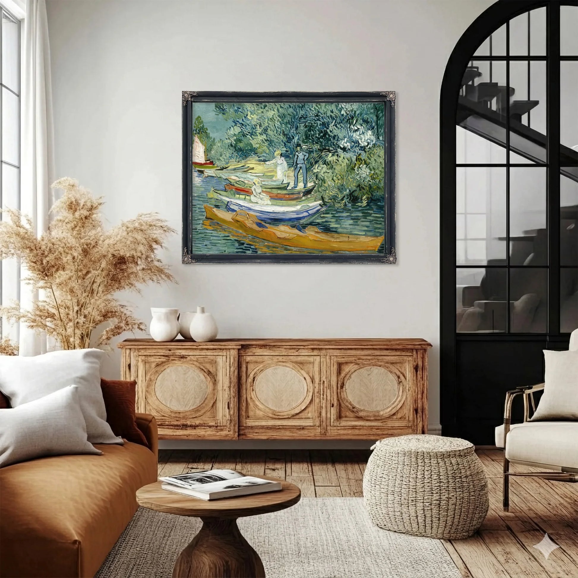 Bank Of The Oise At Auvers By Vincent Van Gogh Fine Art Print