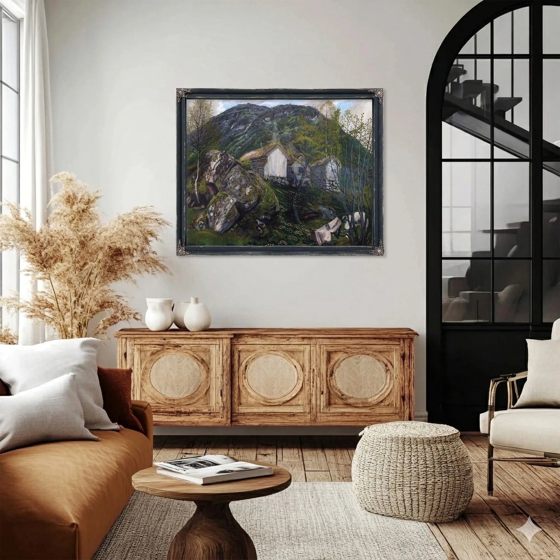 Spring Atmosphere Of An Old Cotter's Farm By Nicolai Astrup Fine Art Print