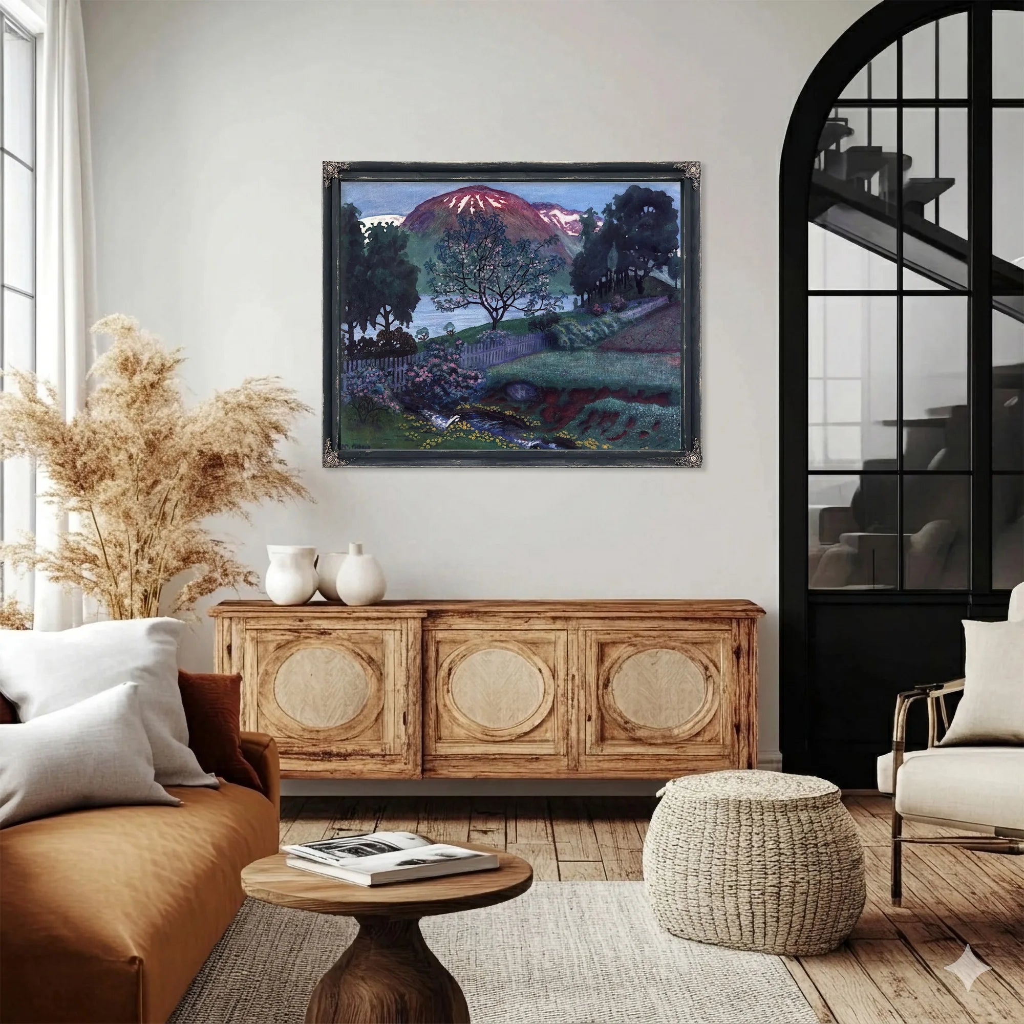 A Night In June In The Garden By Nicolai Astrup Fine Art Print