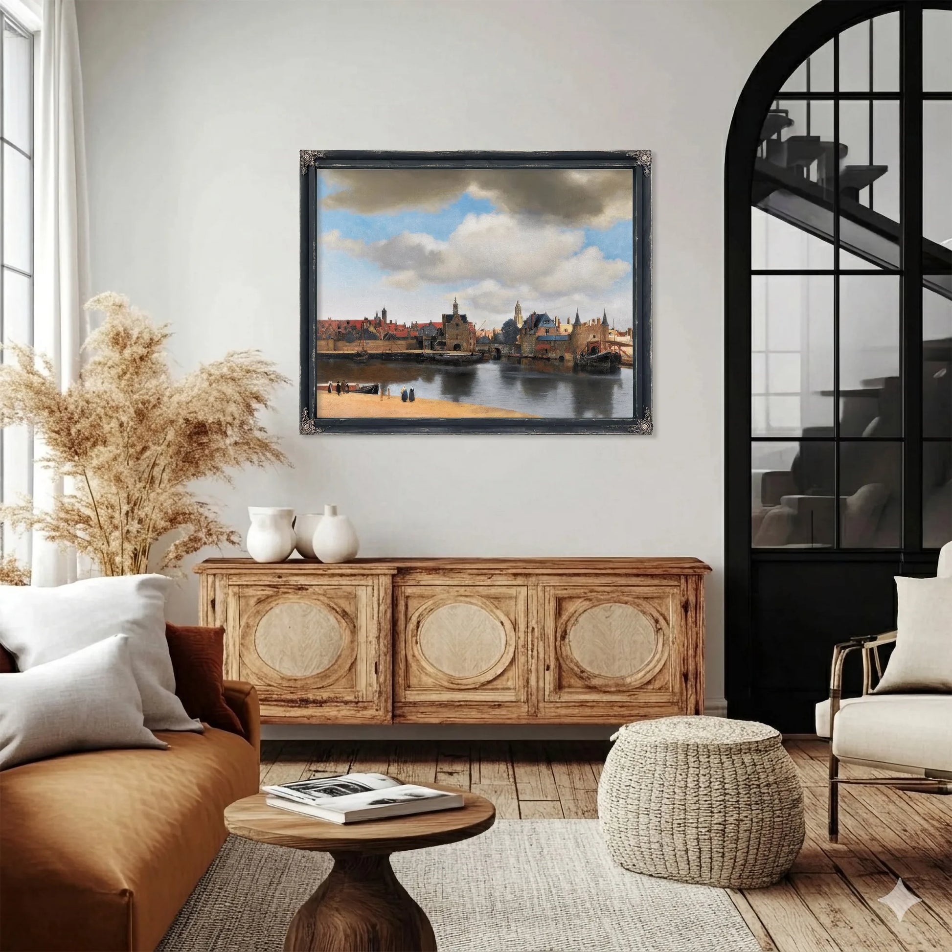 View Of Delft 1661 By Johannes Vermeer Fine Art Print