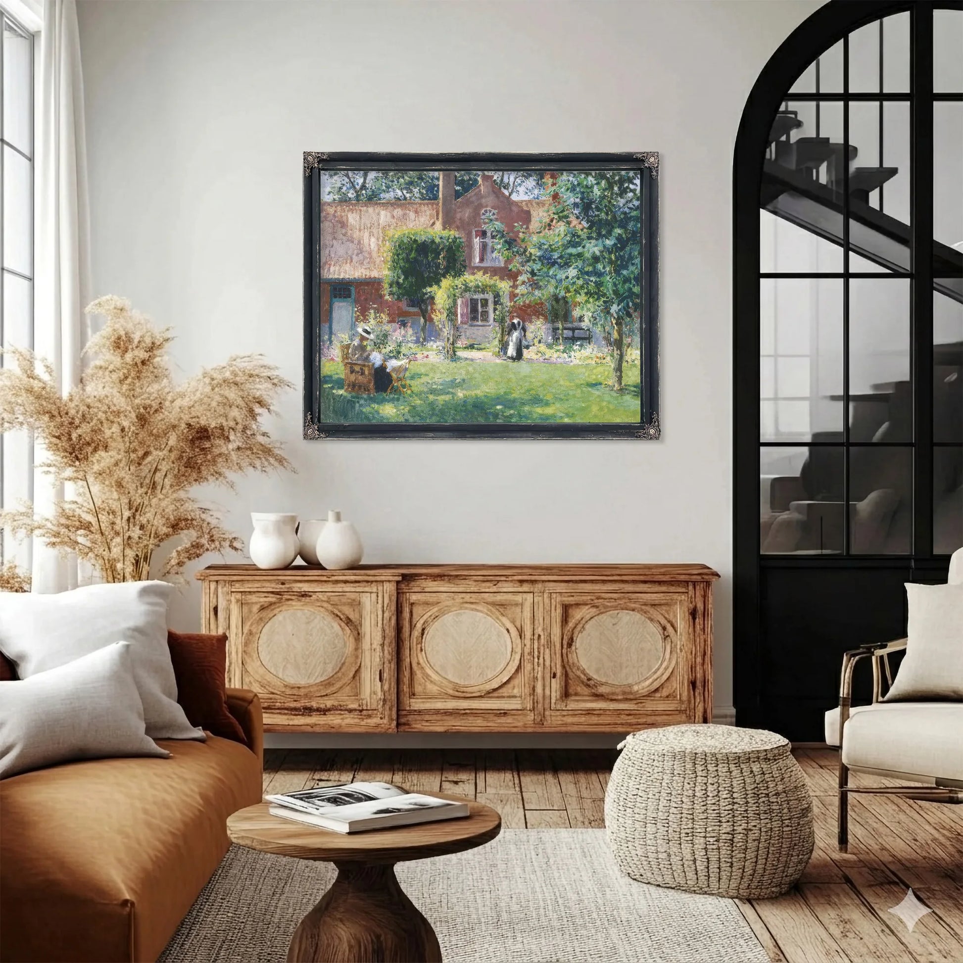 The Unpretentious Garden By Gari Melchers Fine Art Print