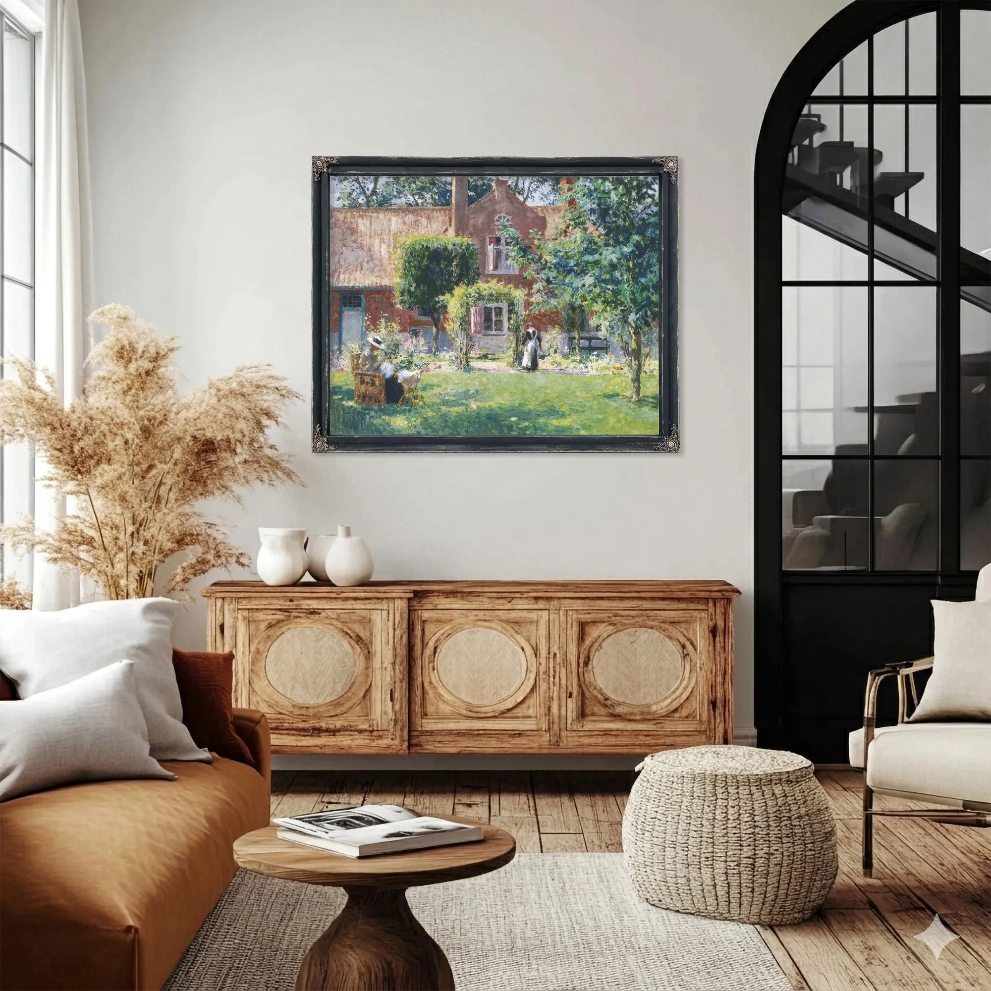 The Unpretentious Garden By Gari Melchers Fine Art Print
