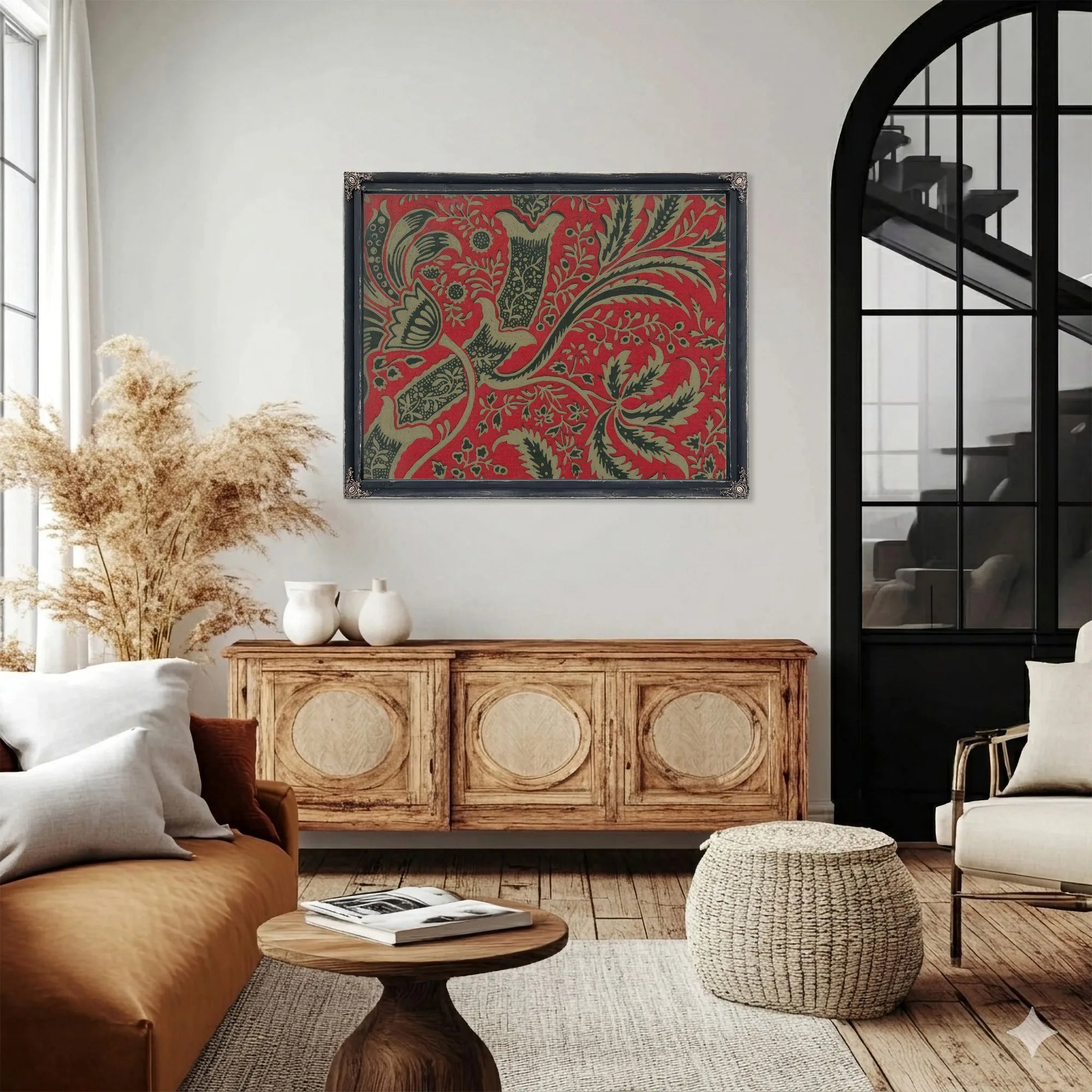 Wallpaper Sample With Bamboo Pattern By William Morris Fine Art Print