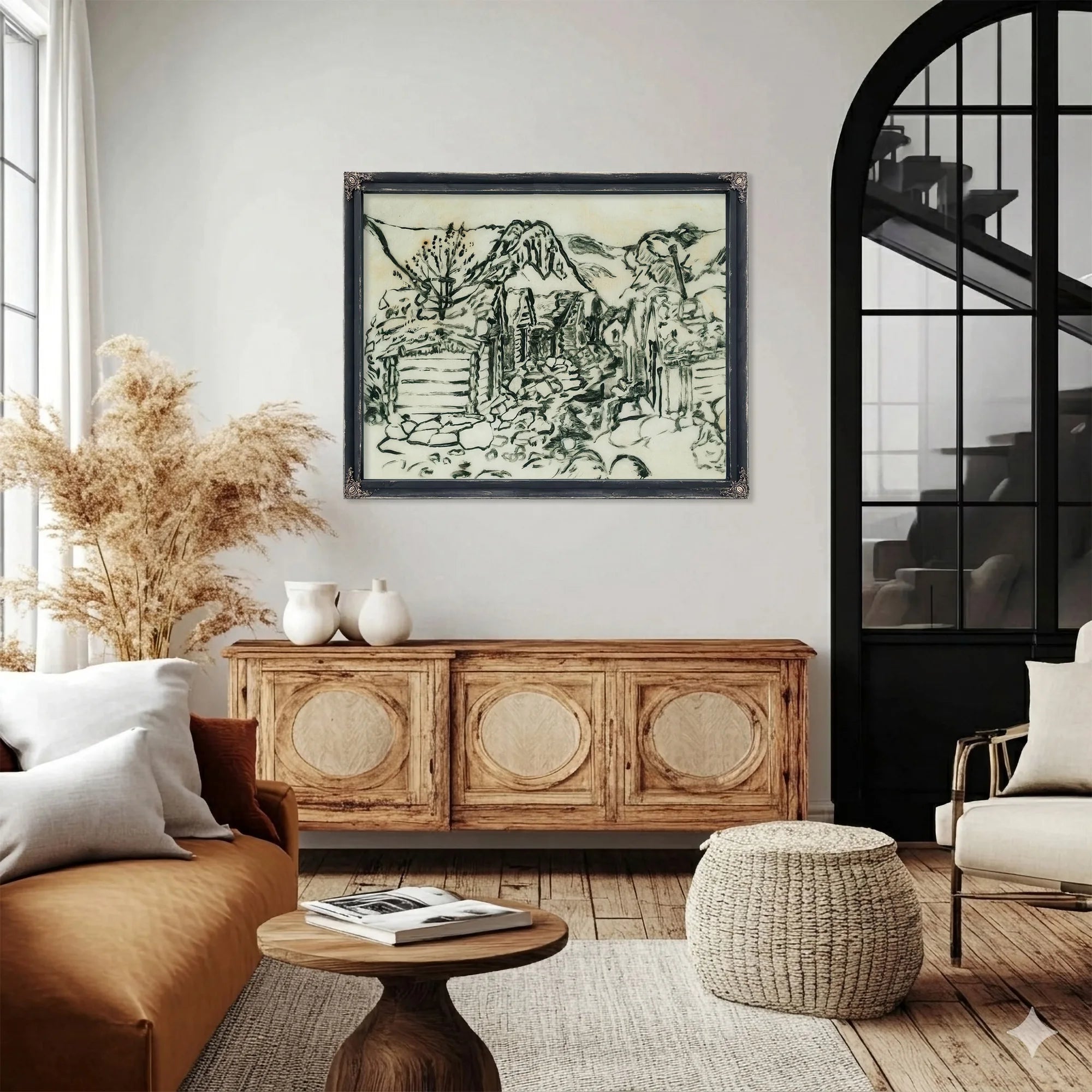 The Befring Farms By Nicolai Astrup Fine Art Print