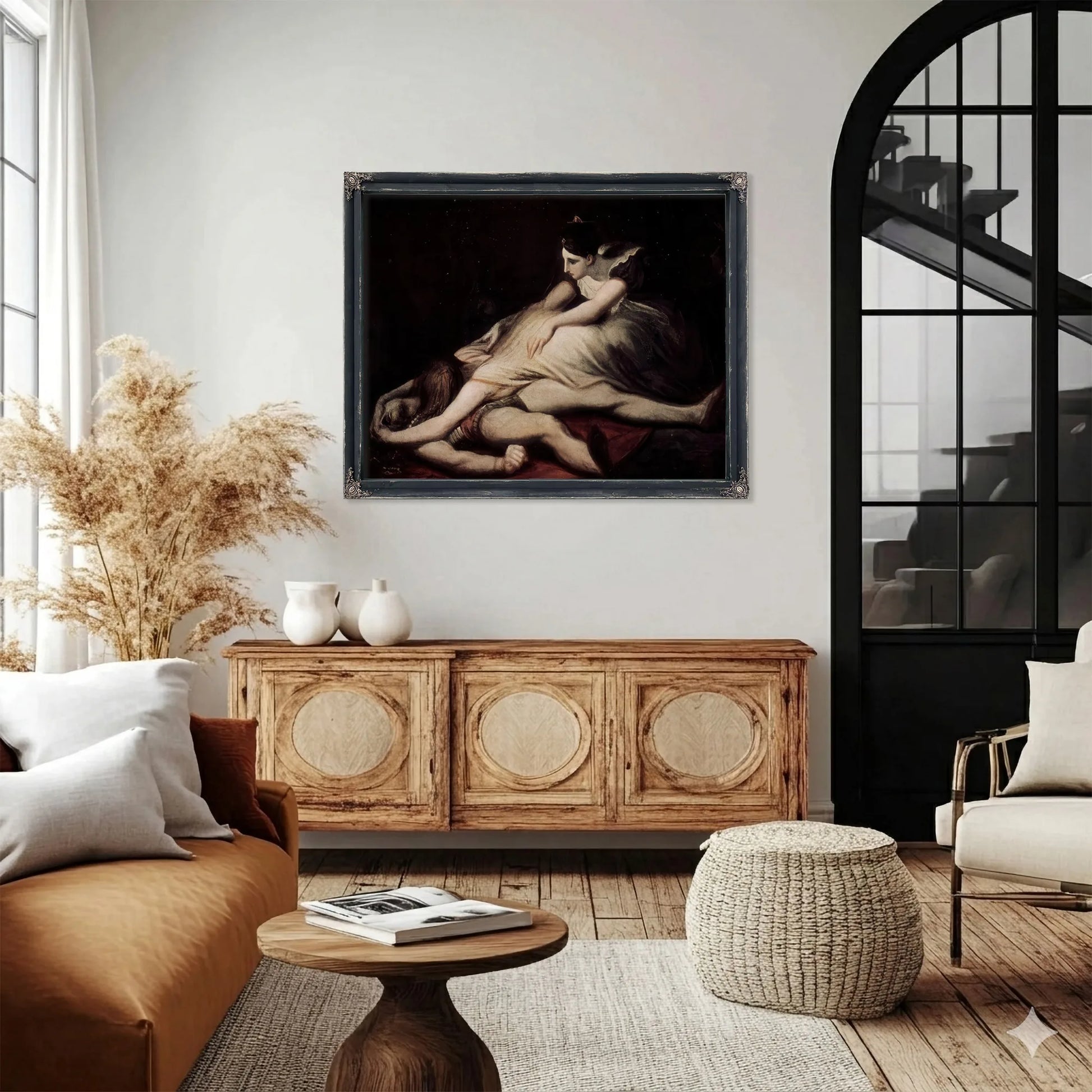 Kriemhild Throws Herself On The Dead Siegfried By Henry Fuseli Fine Art Print