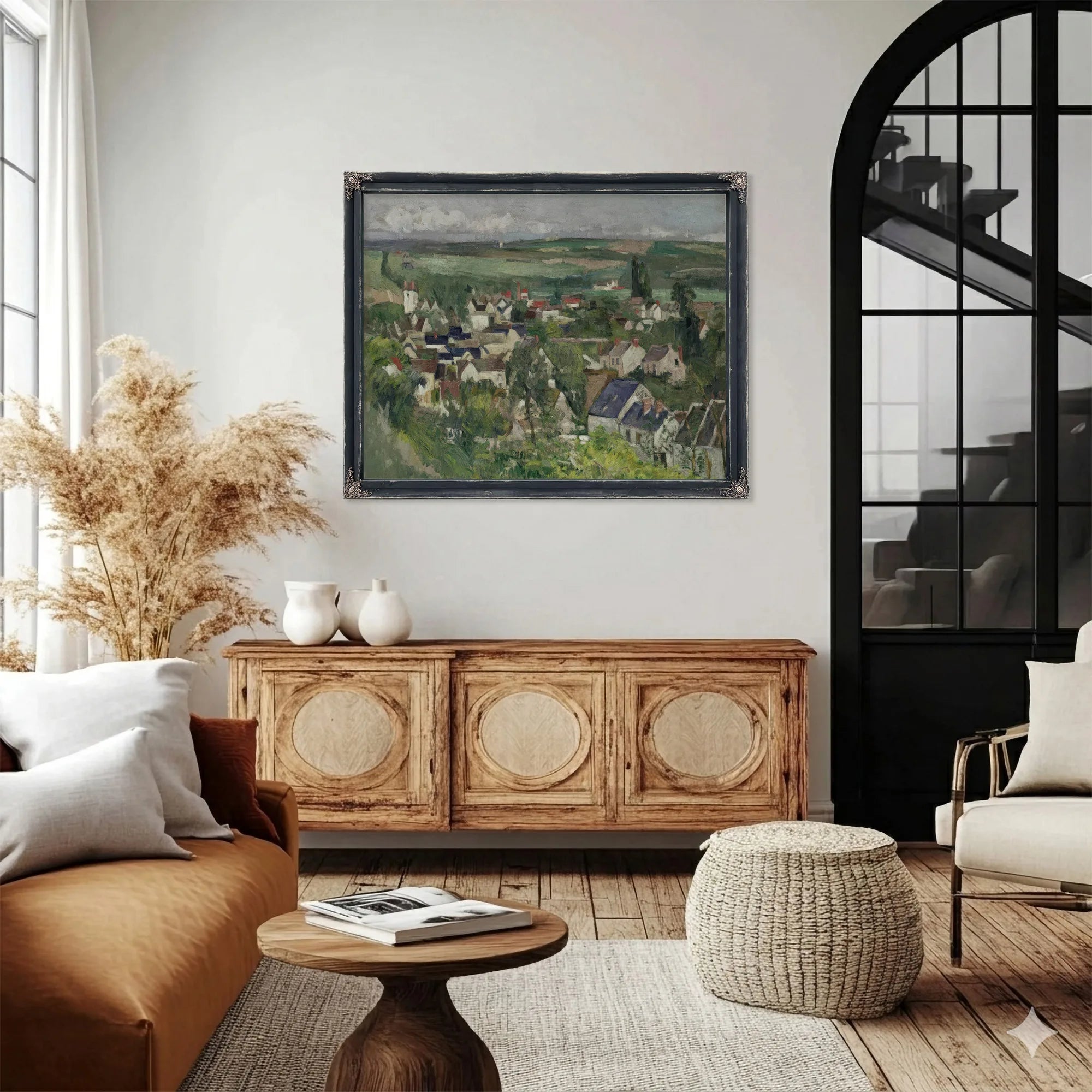 Auvers Panoramic View By Paul Cezanne Fine Art Print