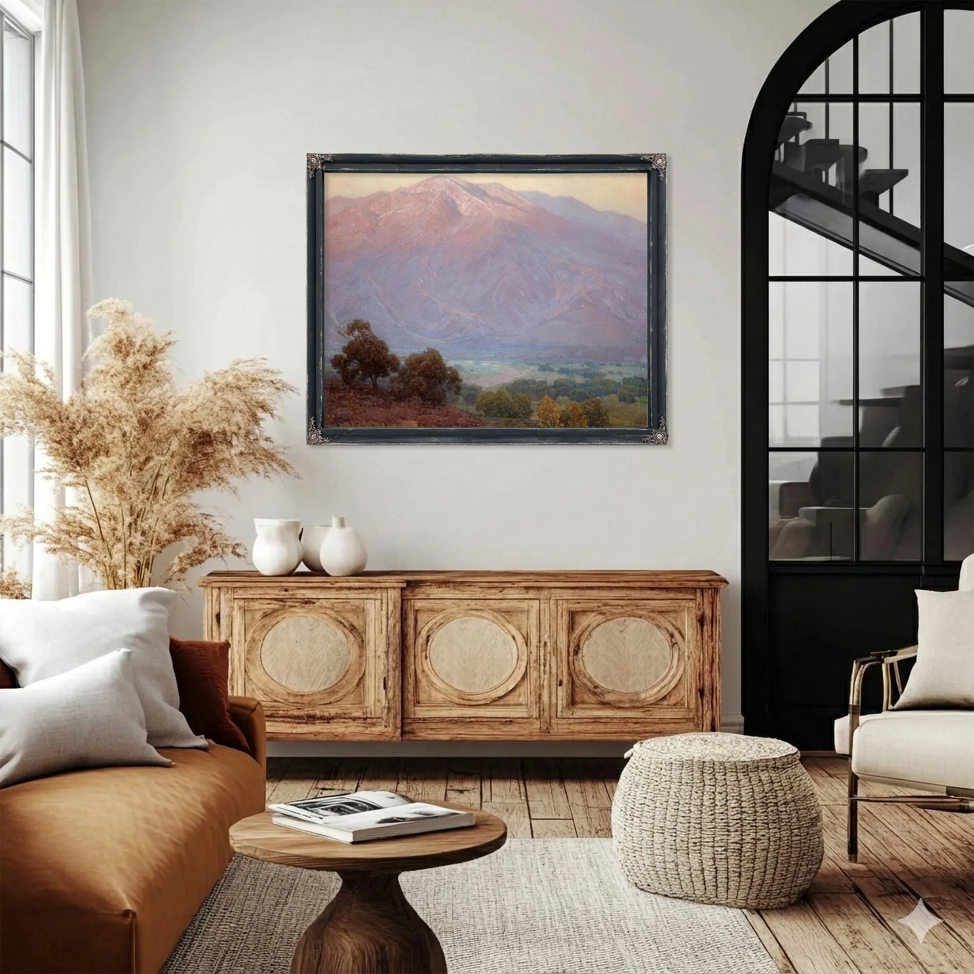 Mountains At Sunset, Santa Barbara By Edgar Payne Fine Art Print