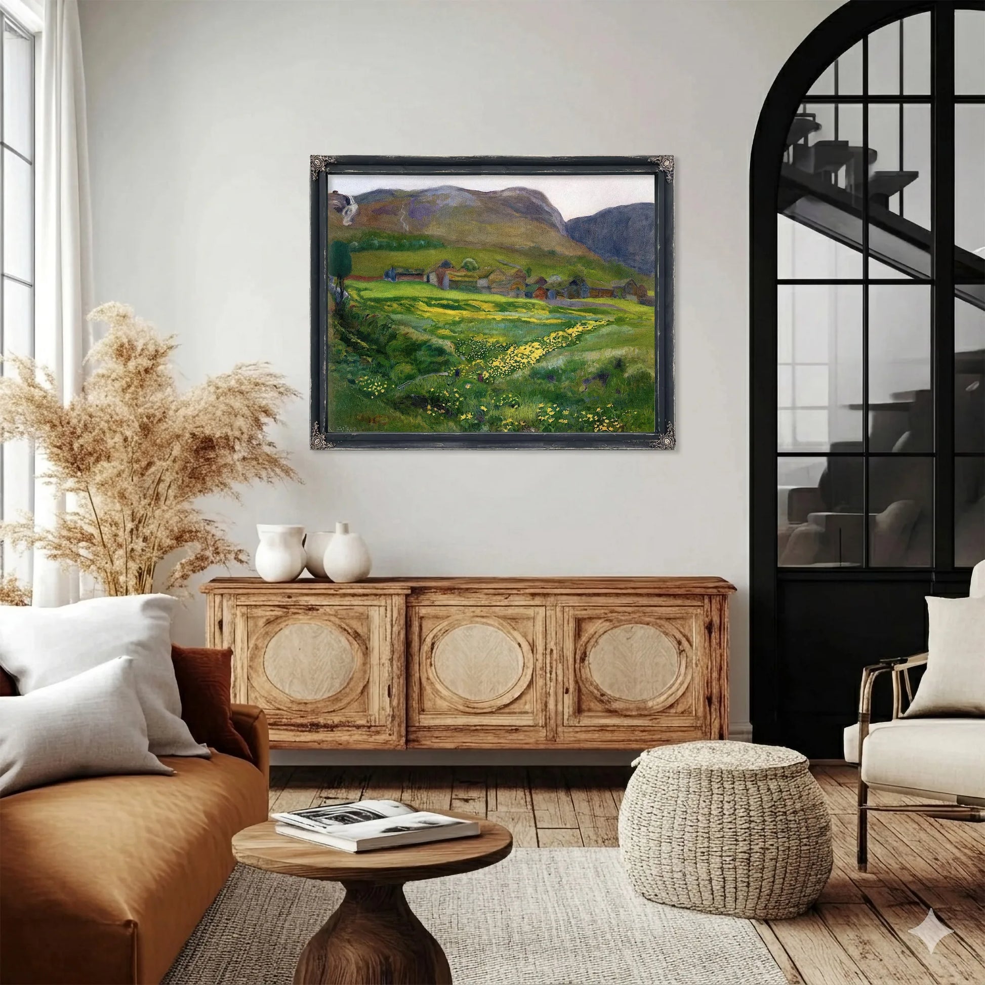 A June Night And Marsh Marigolds By Nicolai Astrup Fine Art Print