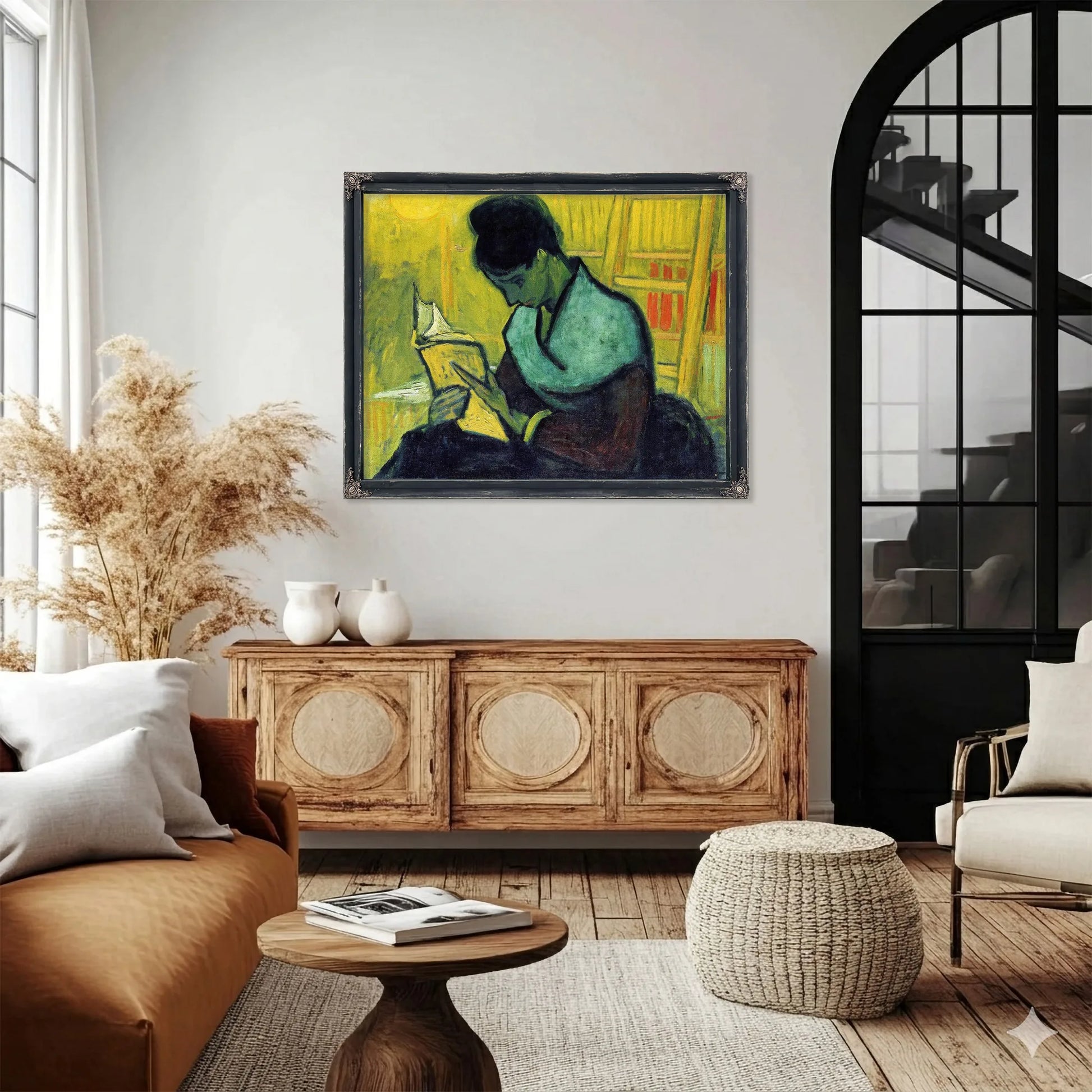 A Novel Reader By Vincent Van Gogh Fine Art Print
