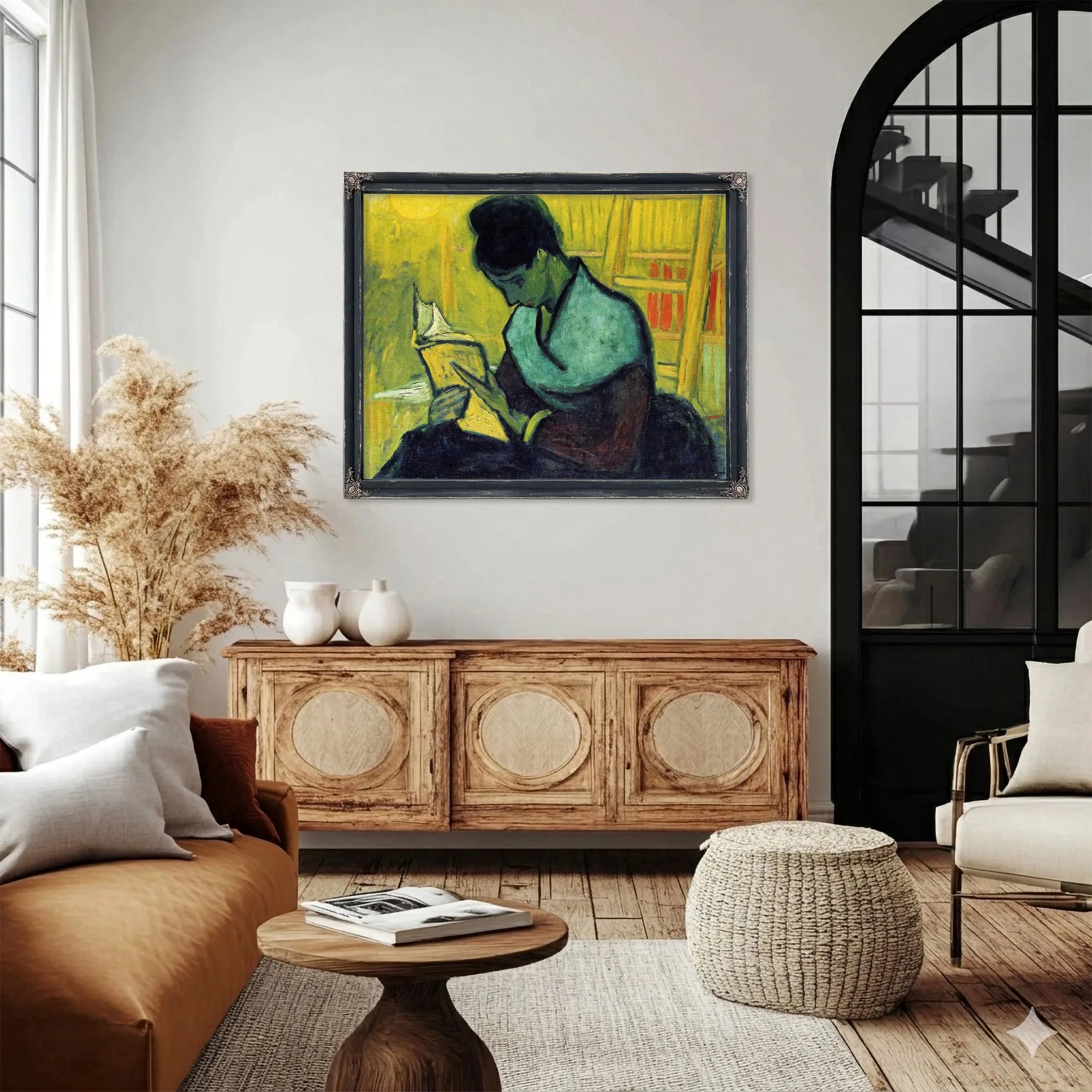 A Novel Reader By Vincent Van Gogh Fine Art Print