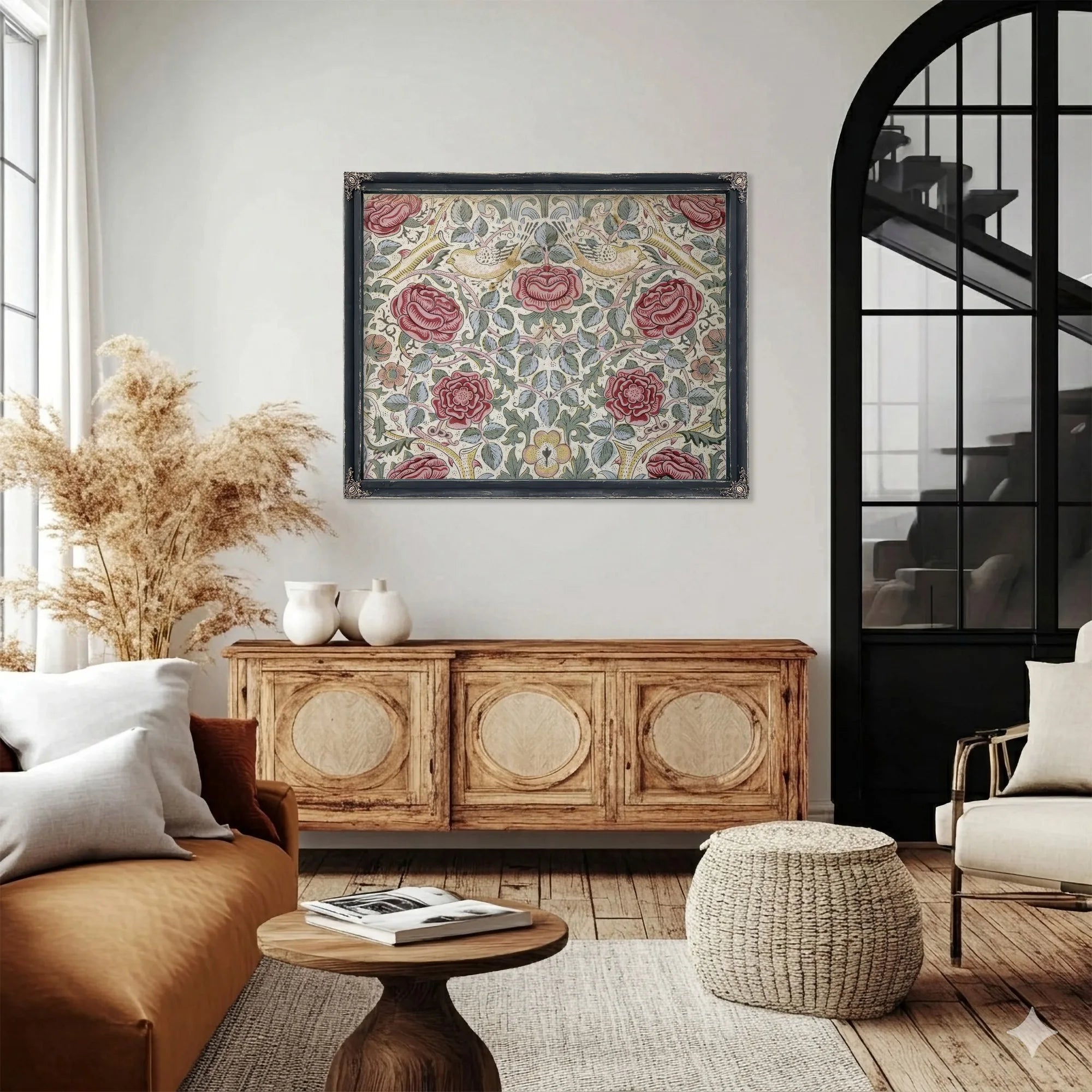 The Rose Pattern By William Morris Fine Art Print