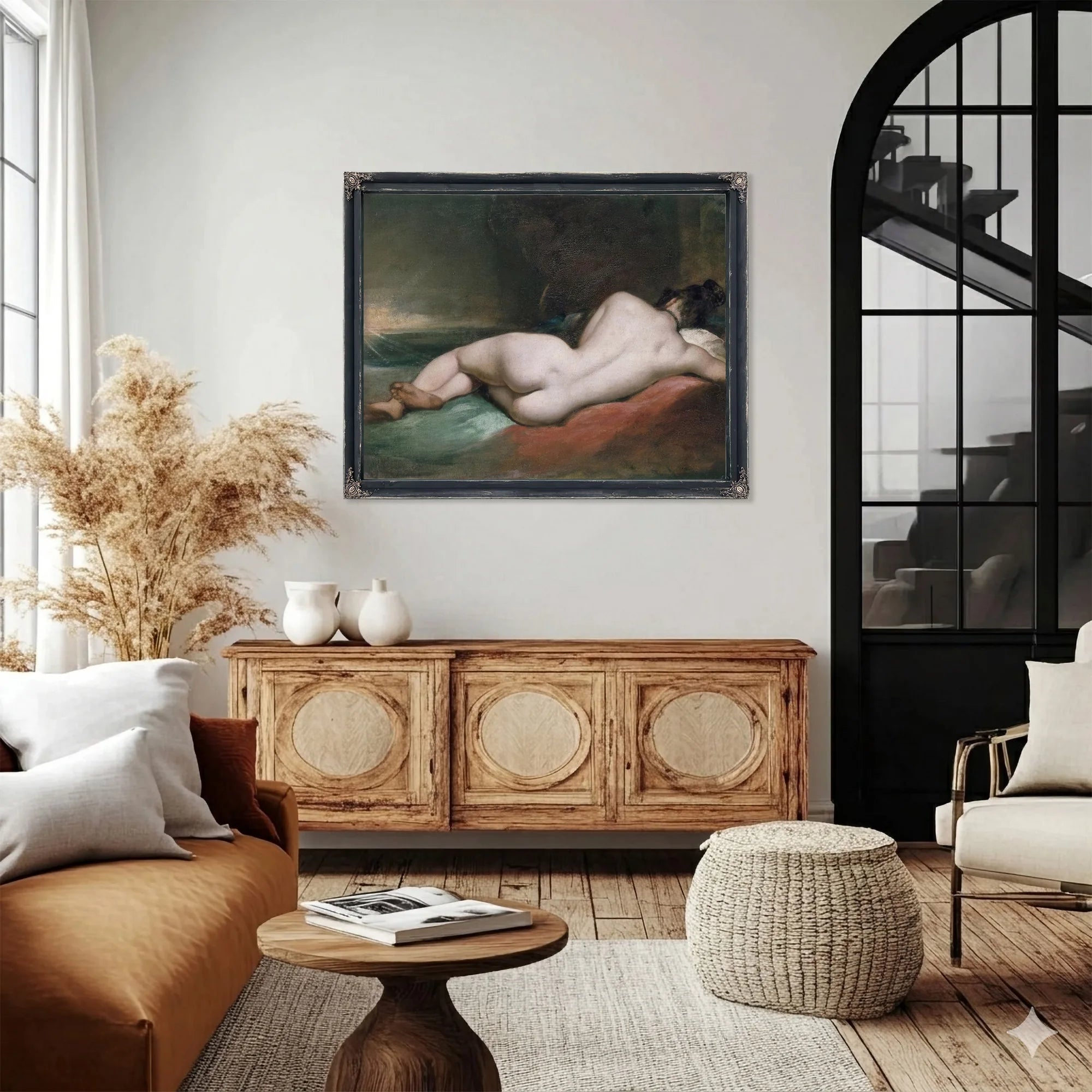 Nude Woman Reclining By William Etty Fine Art Print