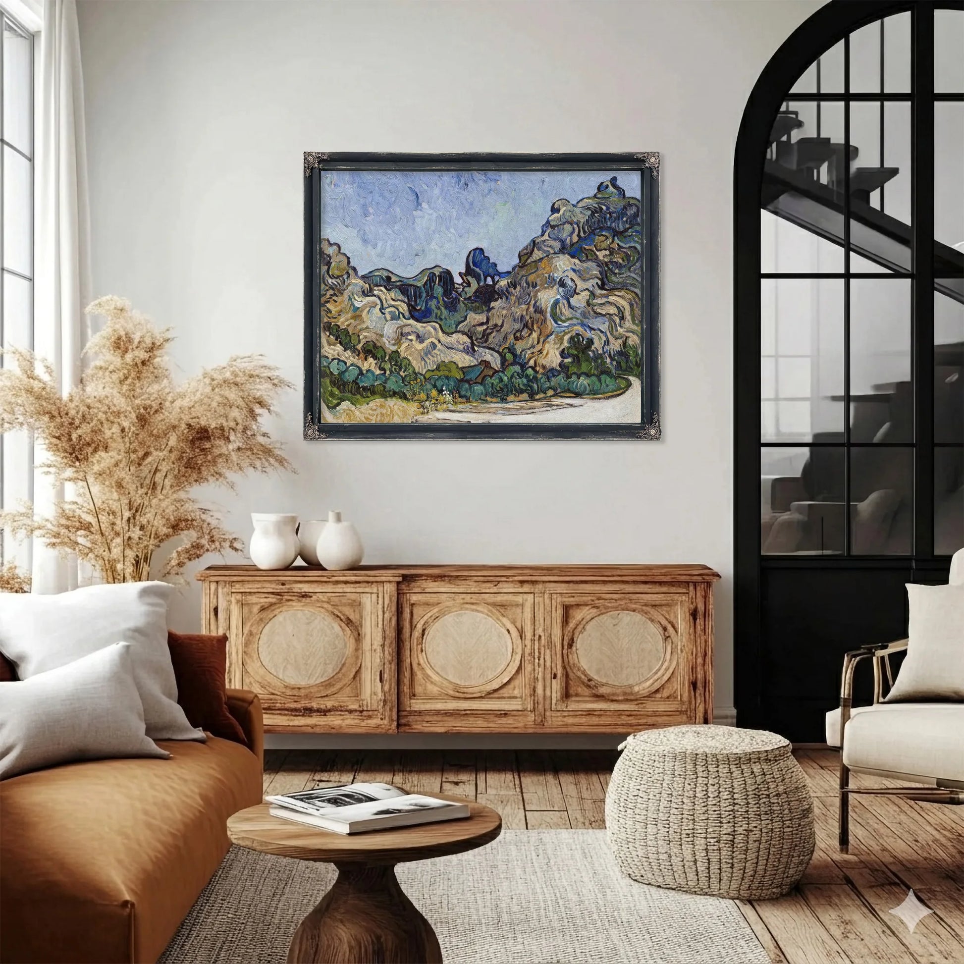 Mountains At Saint Remy (Montagnes A Saint Remy) By Vincent Van Gogh Fine Art Print