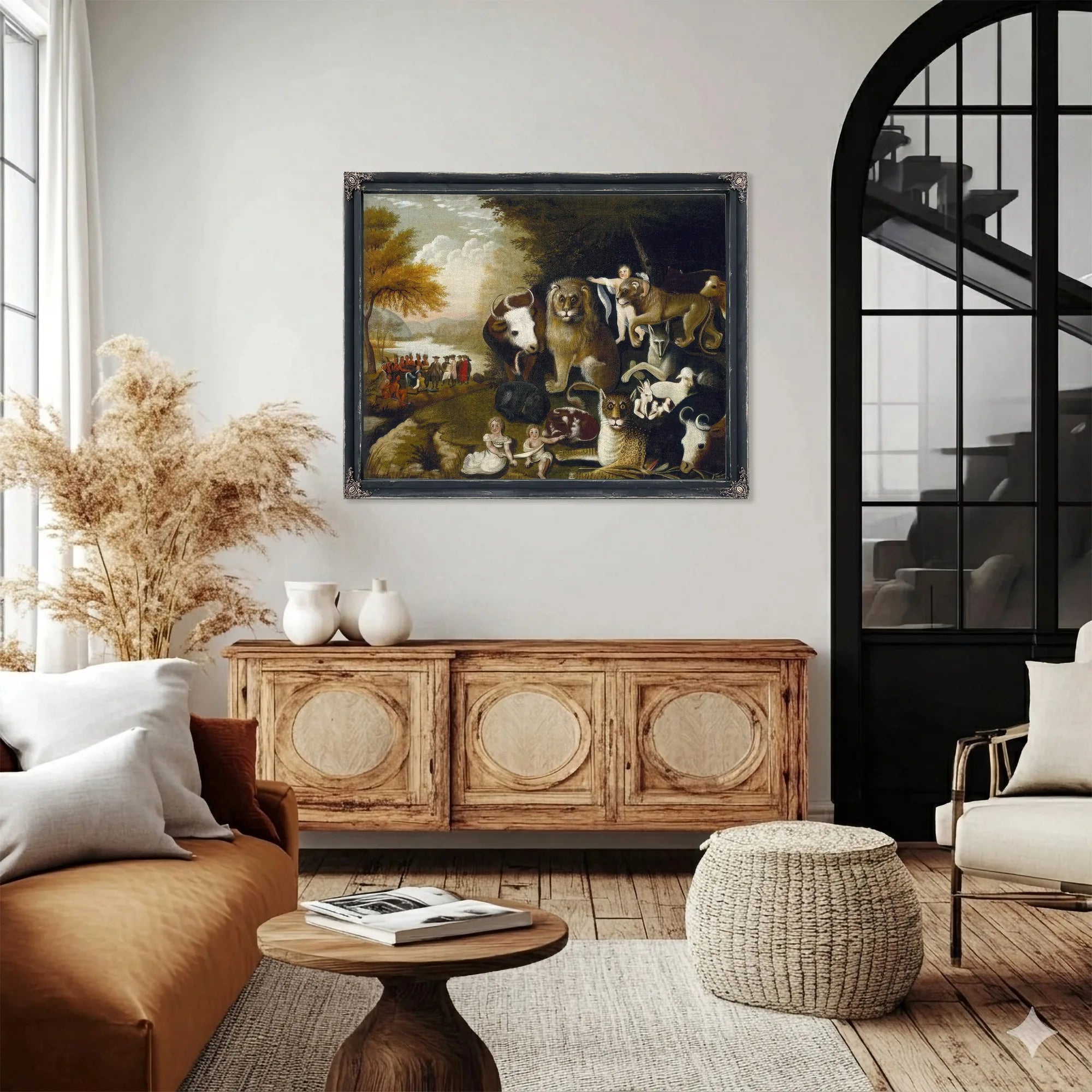 Peaceable Kingdom 1834 By Edward Hicks Fine Art Print