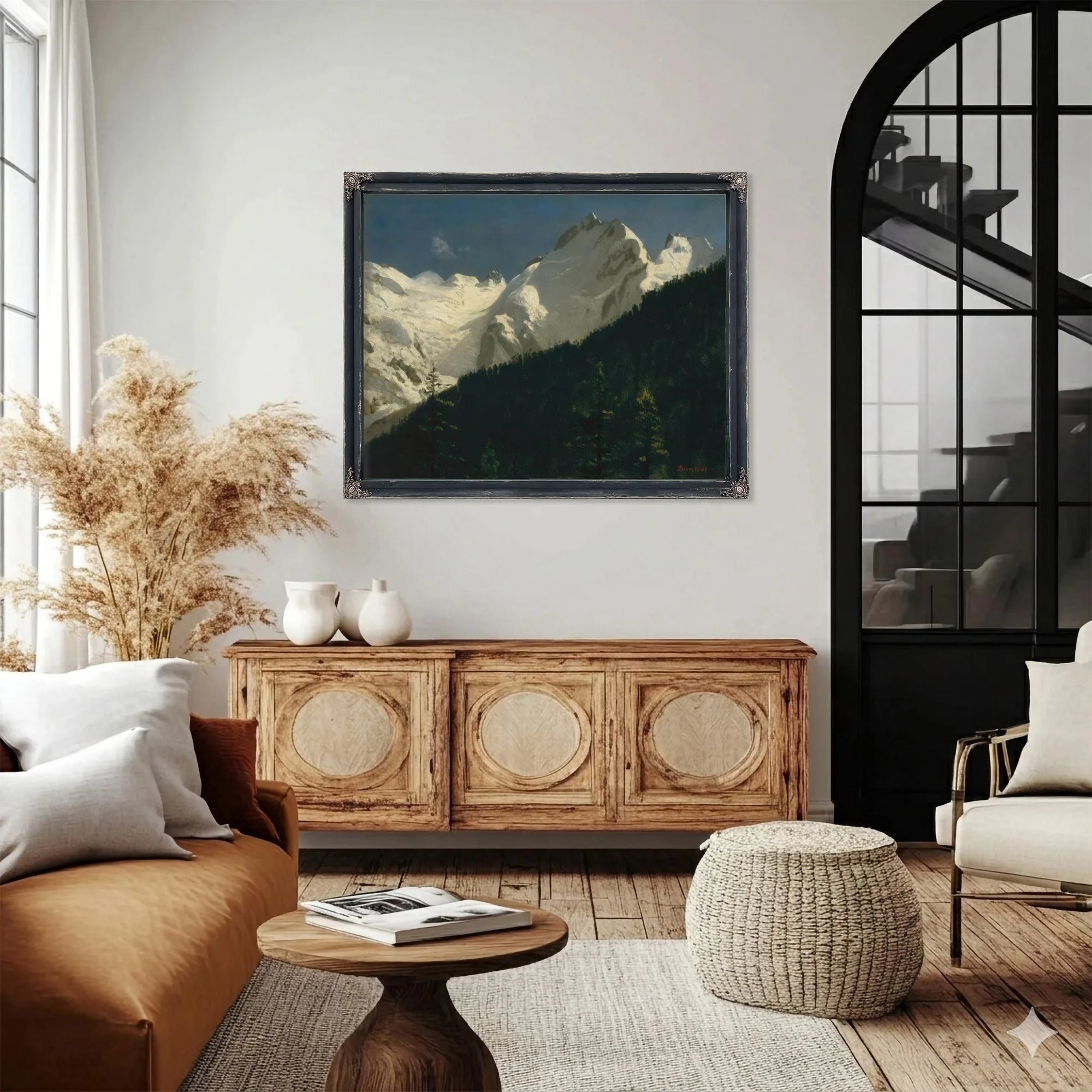 Piz Bernina Switzerland By Albert Bierstadt Fine Art Print