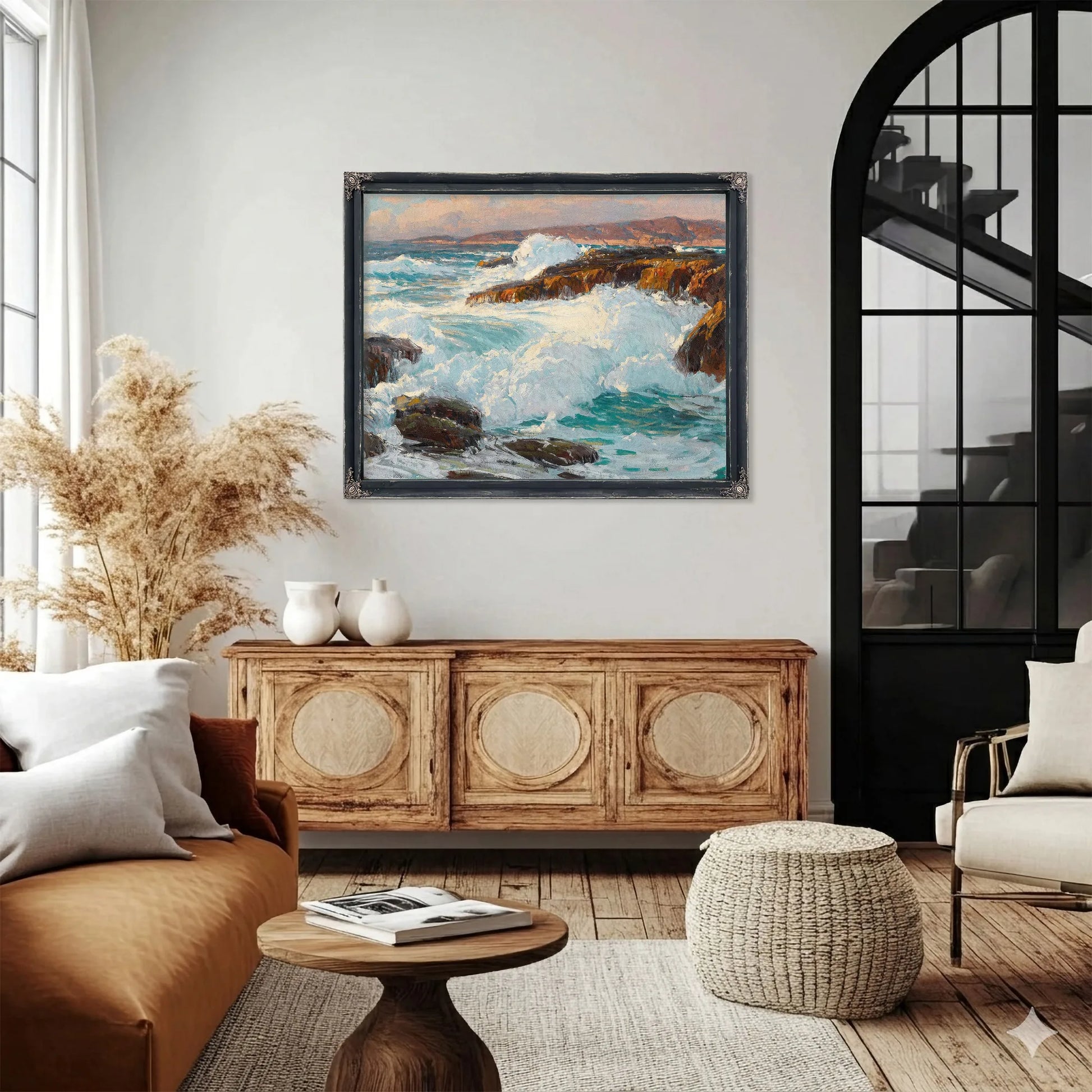 High Surf Along The Laguna Coast By Edgar Payne Fine Art Print