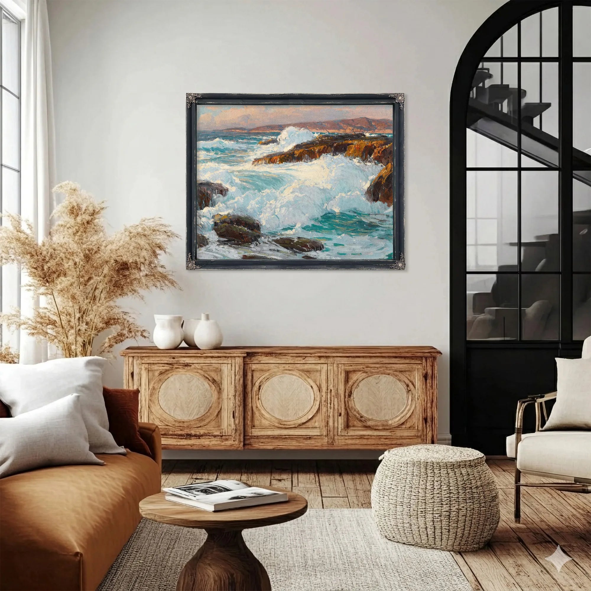 High Surf Along The Laguna Coast By Edgar Payne Fine Art Print