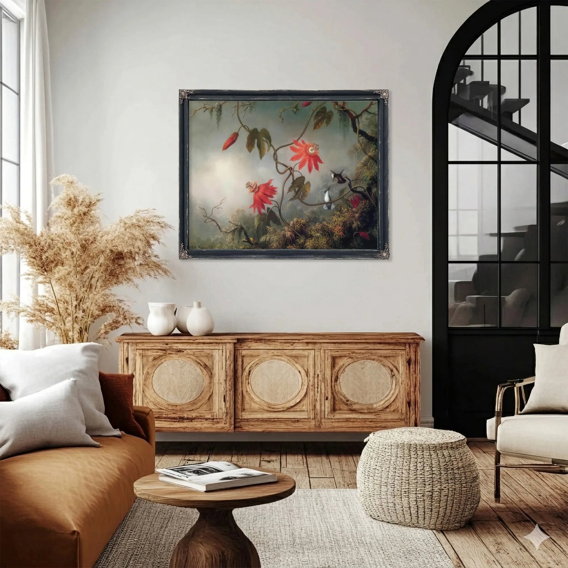 Passion Flowers And Hummingbirds By Martin Johnson Heade Fine Art Print
